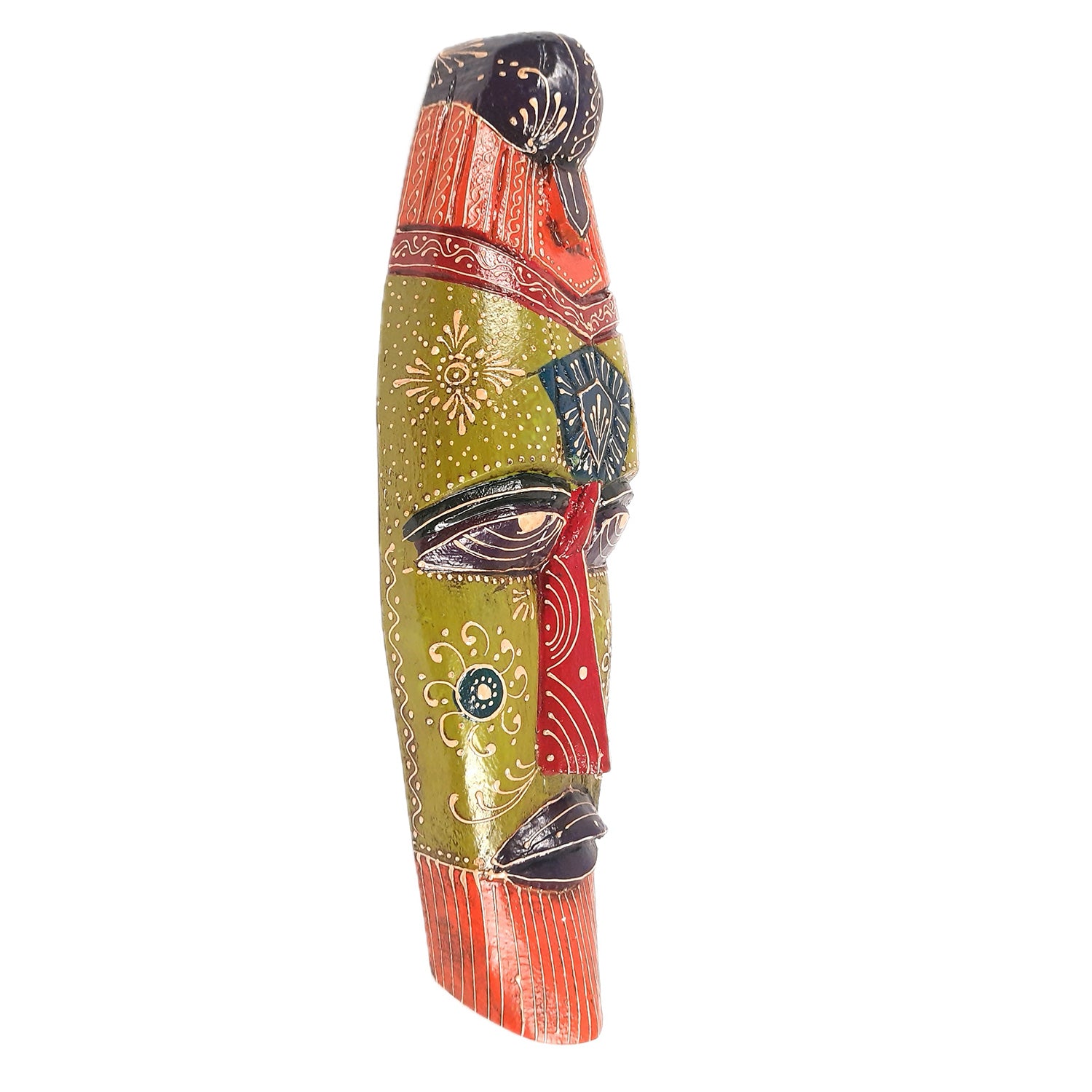 Mask Wall Hanging |Nazar Battu | Tribal Masks for Home Entrance & Living Room - for Home, Door, Hall-Way, Entrance, Balcony Decoration - 18 Inch - Apkamart #Style_Pack of 2