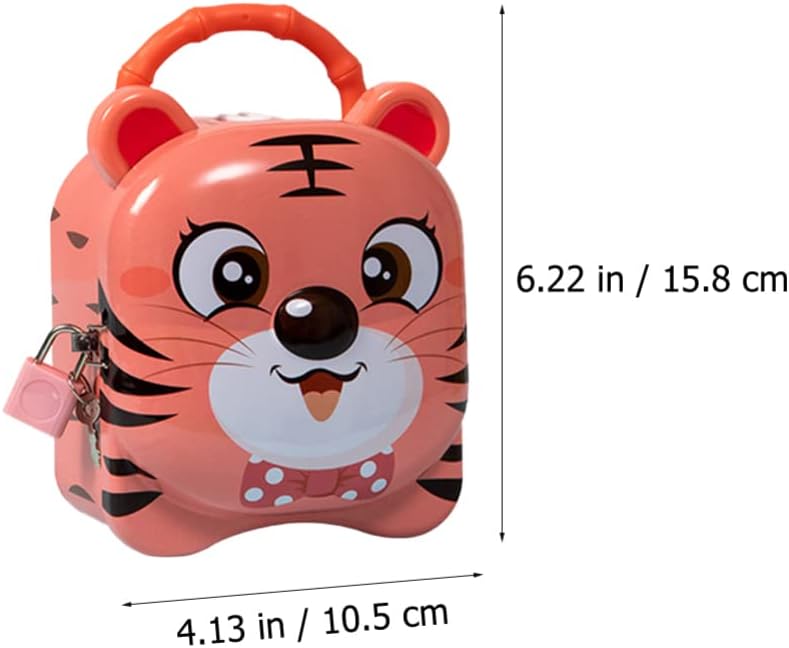 Tiger Coin Box | Piggy Bank with Lock & Key | Gullak - Money Bank For Kid's Birthday & Return Gift - apkamart
