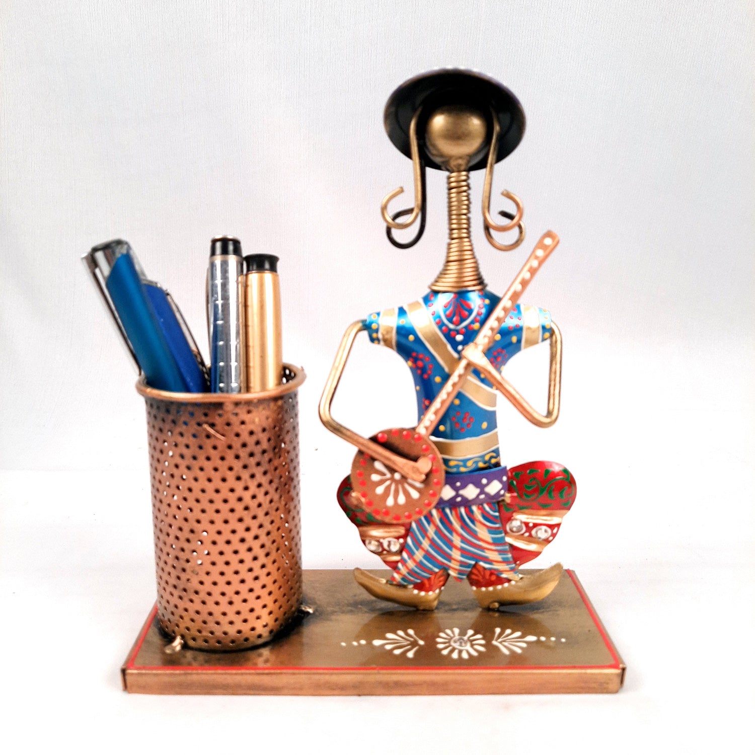 Pen Stand - Musician Design | Multipurpose Organizers | Pencil Holder Stands - For Study Table, Desk, Stationary Gift, Home, Office Decor - 8 Inch - apkamart