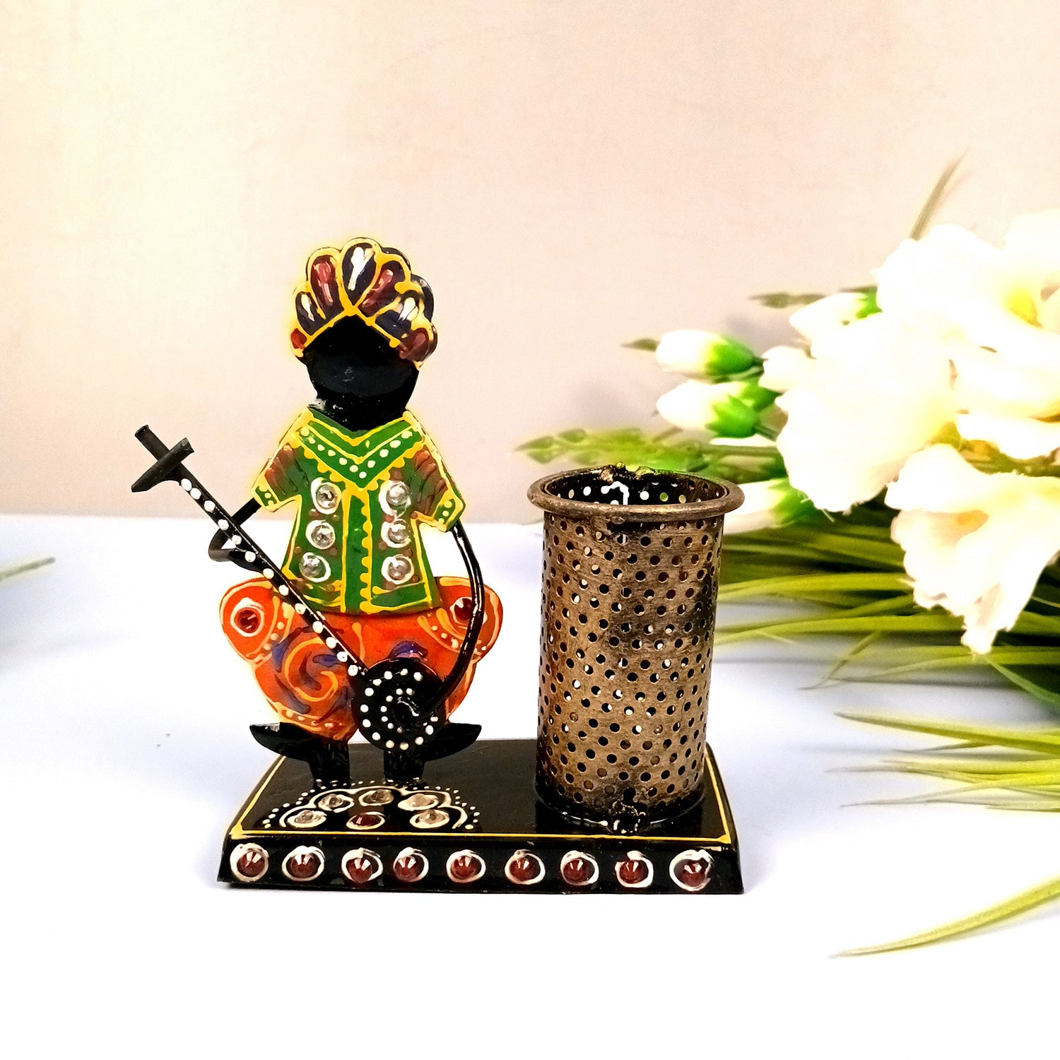 Musician | Multipurpose Holders Stand - For Stationary Gifts, Table, Desk Organizing, Home, Office Decor & Corporate Gifts - 5 Inch - Apkamart