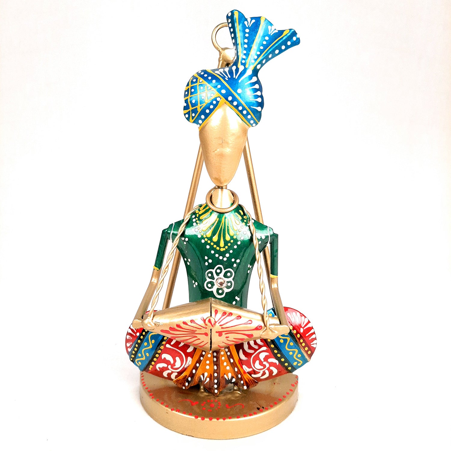 Showpiece Musician Cum Wall Hanging | Decorative Figurine - For Home, Wall, Table, Living Room & TV Unit | Show Piece For Office Desk & Gifts - 8 Inch - apkamart