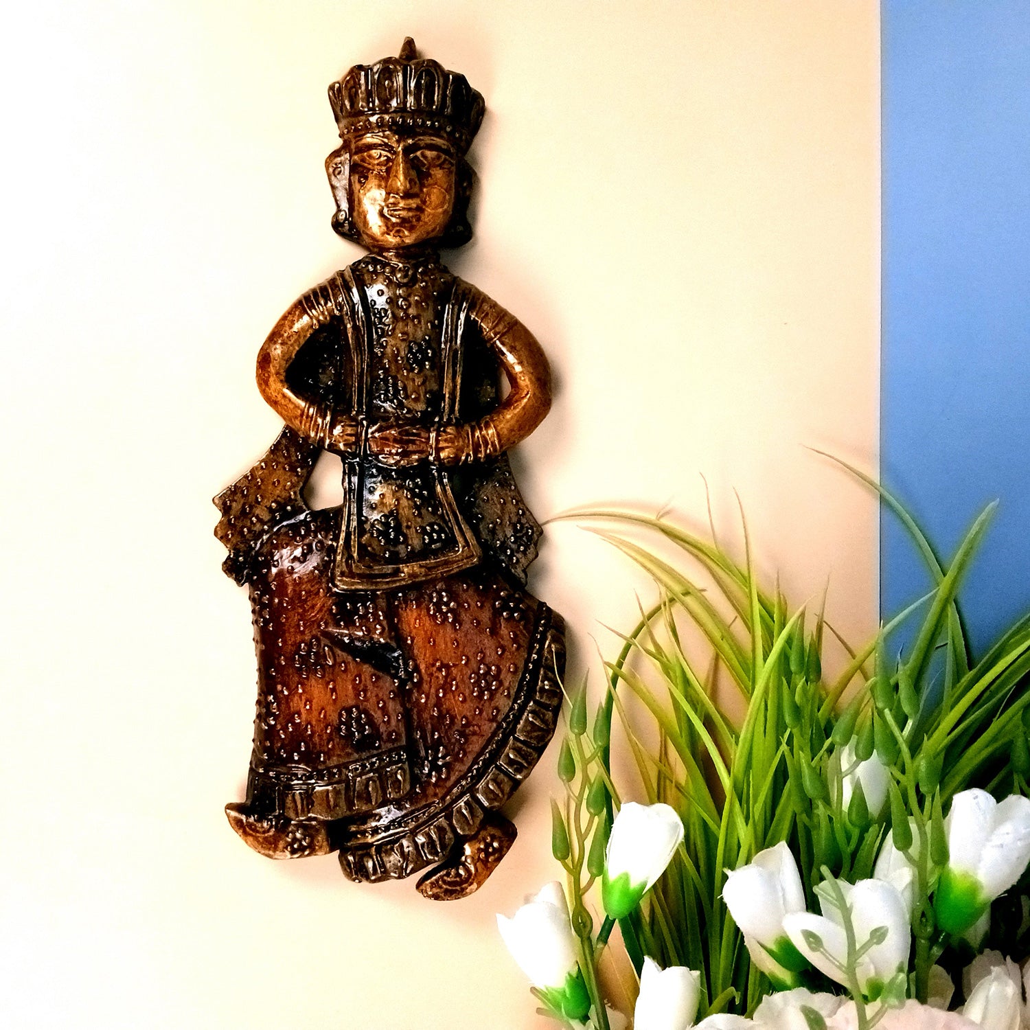Musician Wall Hanging | Wooden Wall Showpiece Decor - For Home, Living Room, Bedroom, Hall, Entrance Decor & Gift - 16 Inch - Apkamart #Style_Design 3