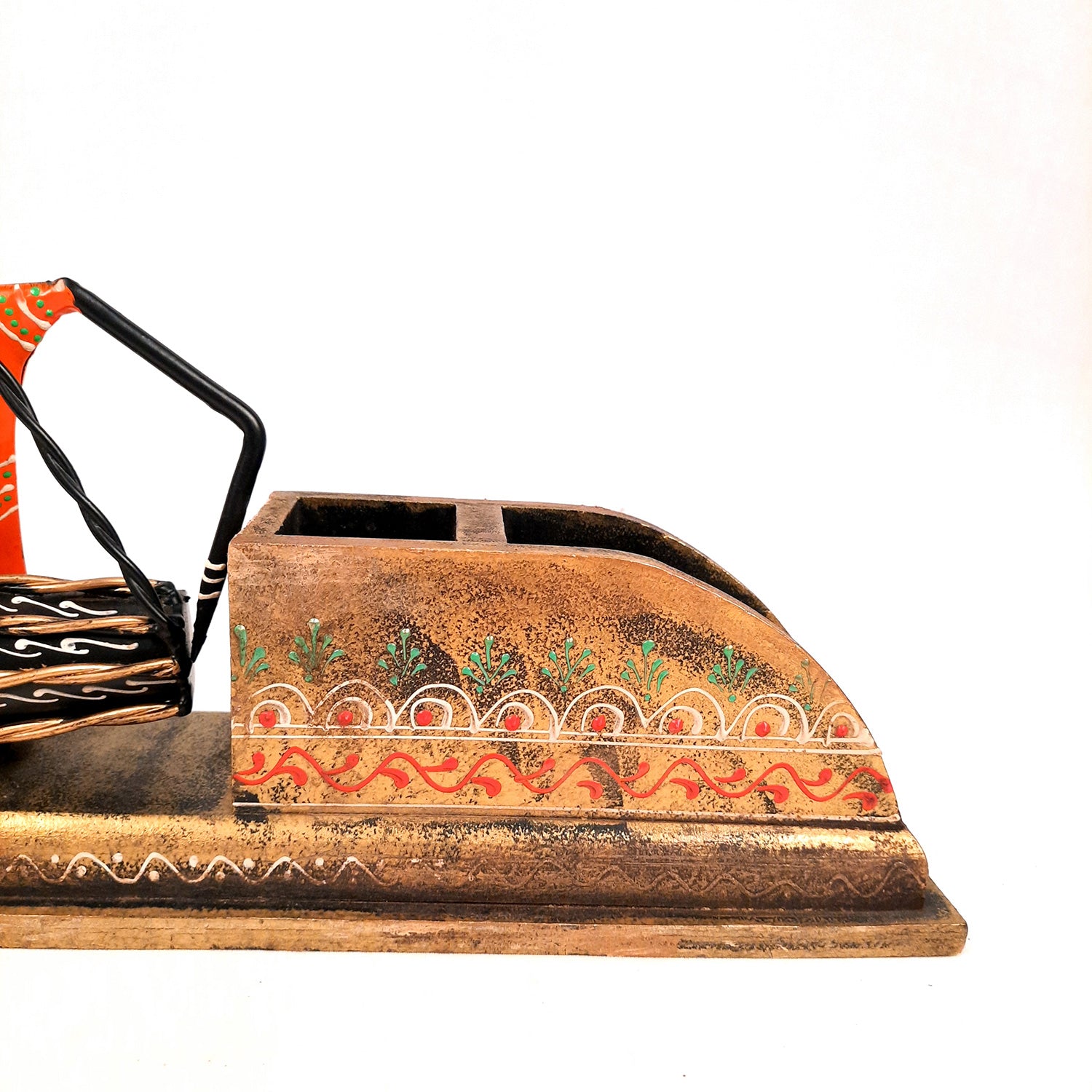 Pen Holder With Musician Showpiece | Desk Organizer | Multipurpose Holders Stand - For Gifts, Table, Desk Organizing, Home, Office Decor - apkamart #Style_Design 2