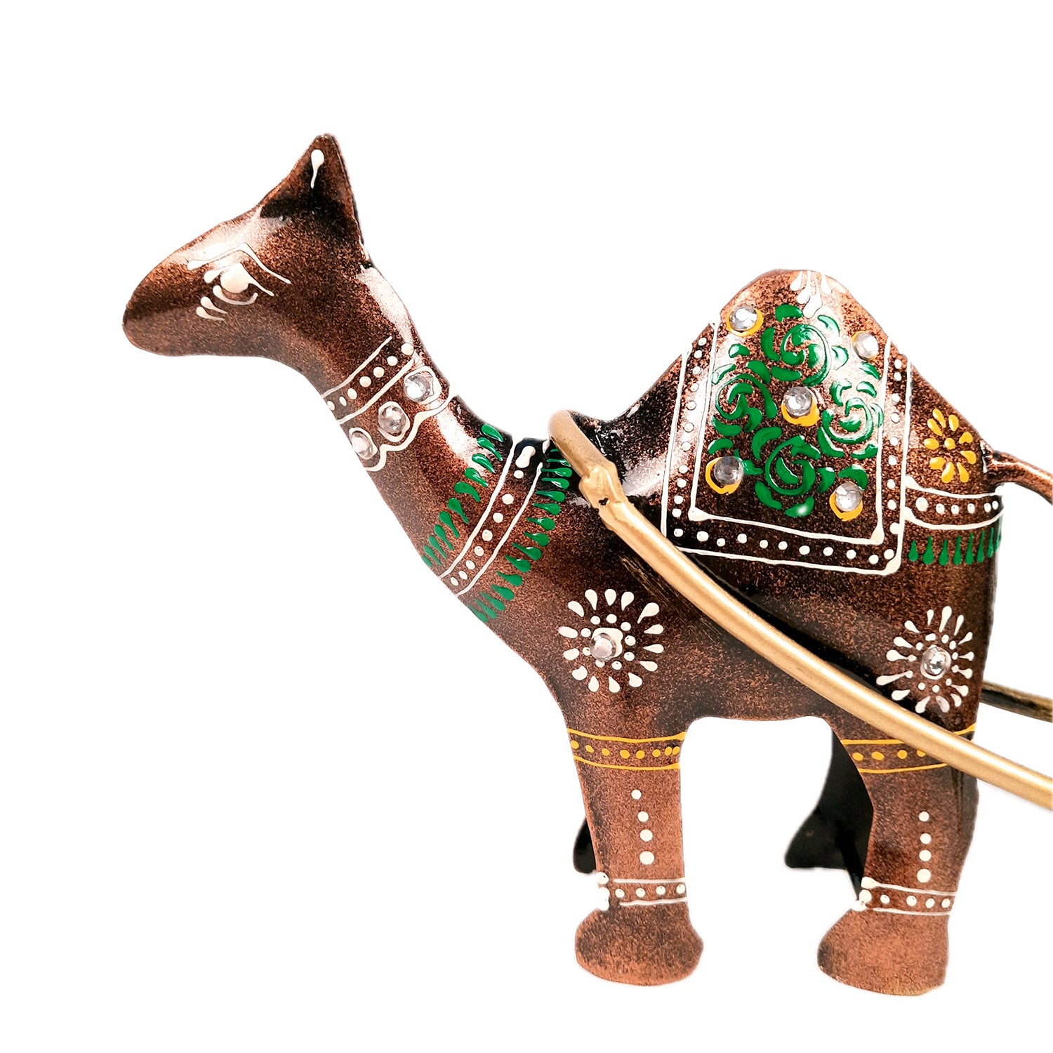 Pen Holder | Desk Organizer | Camel Cart Showpiece | Multipurpose Holders Stand - For Study Table, Desk Organizing, Home, Office Decor & Gifts - 11 Inch - Apkamart