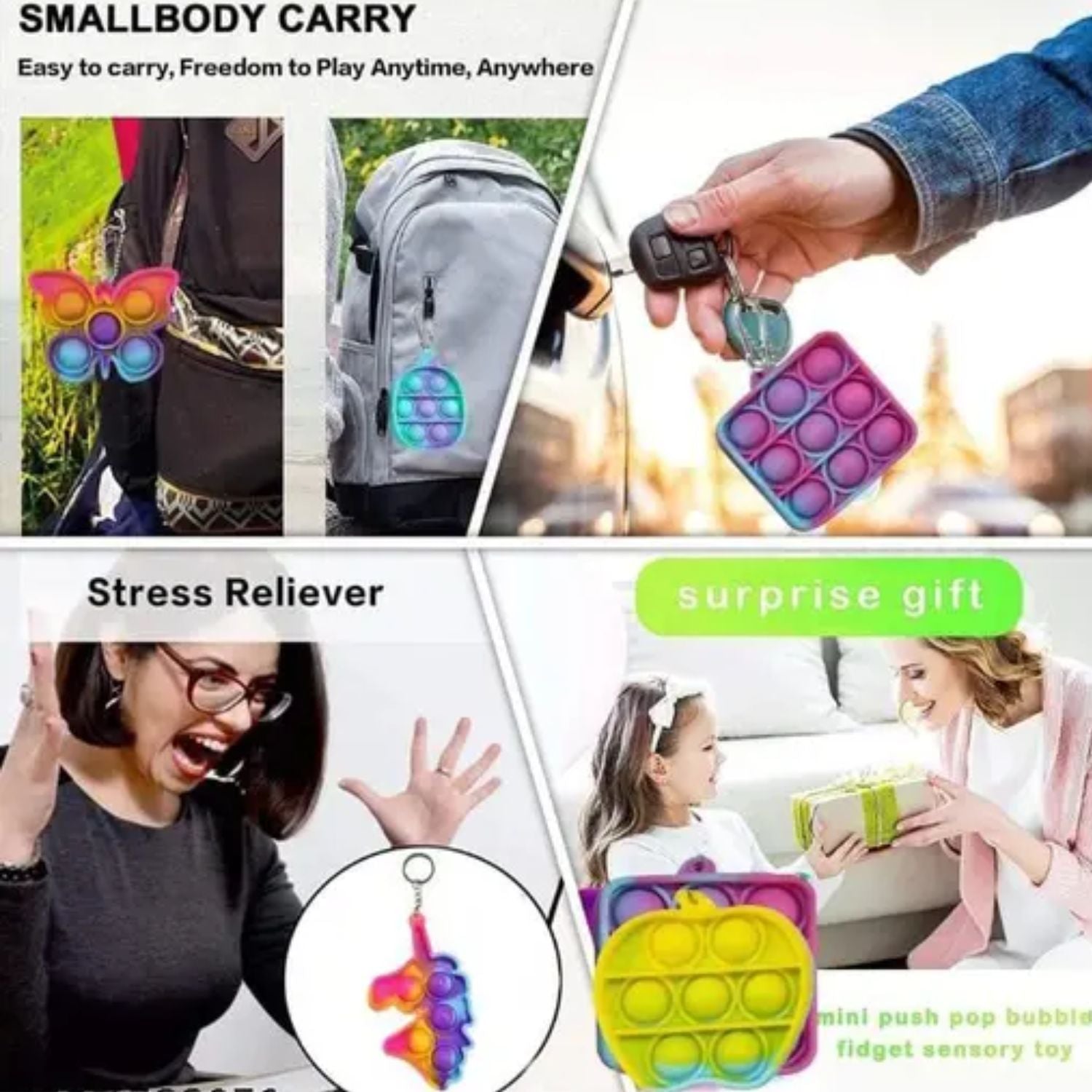 Cute Kids Key Chain | Cartoon Character Keychain for School Bags, Keys & Return Gifts