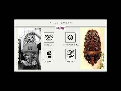 Wooden Wall Brackets Shelves - Living Room Decor - 18 Inch-Apkamart