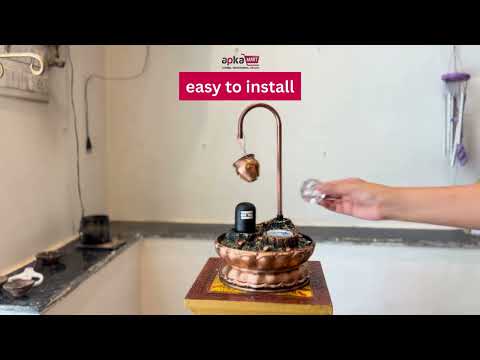 Table Water Fountains with LED Lights | Shiv Parvati Statue with Water Fountain - For Tabletop, Living Room, Garden & Home Decoration - 14 Inch - Apkamart #Style_Design 1