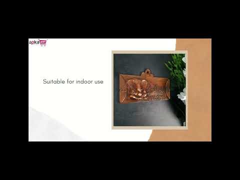Ganesh ji Welcome Plate - Wall Hanging - Ganesha Wall Decor - 9 Inch - ApkaMart