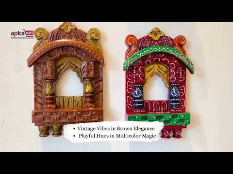 Wooden Jharokha Set of 2 - Apkamart#style_Pack of 2