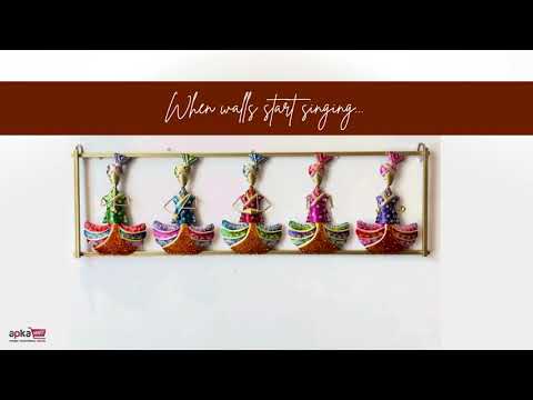 Musician Wall Hanging | Wall Mount Showpiece - For Home, Big Walls, Living Room, Large Spaces, Hotel, Restaurant Decor & Gifts - 42 inch - Apkamart