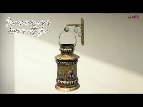 Lantern Candle Holder Hanging | TeaLight Holders - for Home, Table, Living Room, Dining Room, Bedroom Decor | for Diwali Decoration & Gifts - 10 Inch - Apkamart