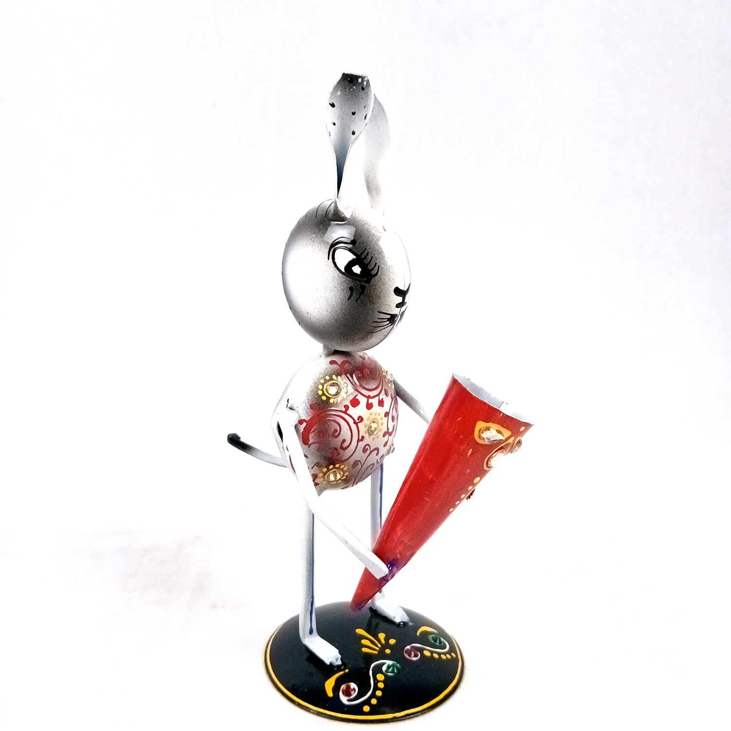 Rabbit Showpiece Set | Animal Figurines - for Home, Table, Living Room, TV Unit & Bedroom Office Desk Decor& Gifts - 8 Inch (Pack of 3) - Apkamart