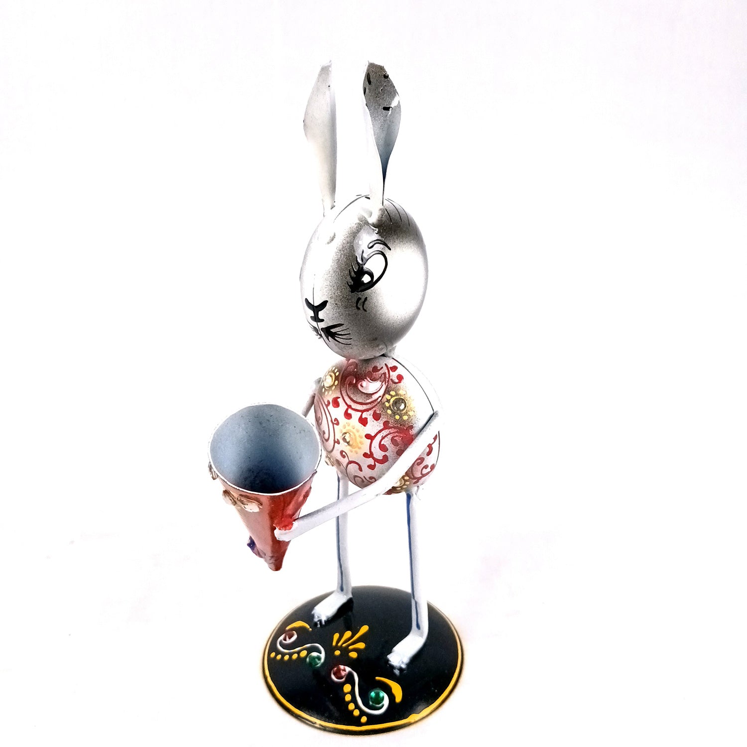 Rabbit Showpiece Set | Animal Figurines - for Home, Table, Living Room, TV Unit & Bedroom Office Desk Decor& Gifts - 8 Inch (Pack of 3) - Apkamart