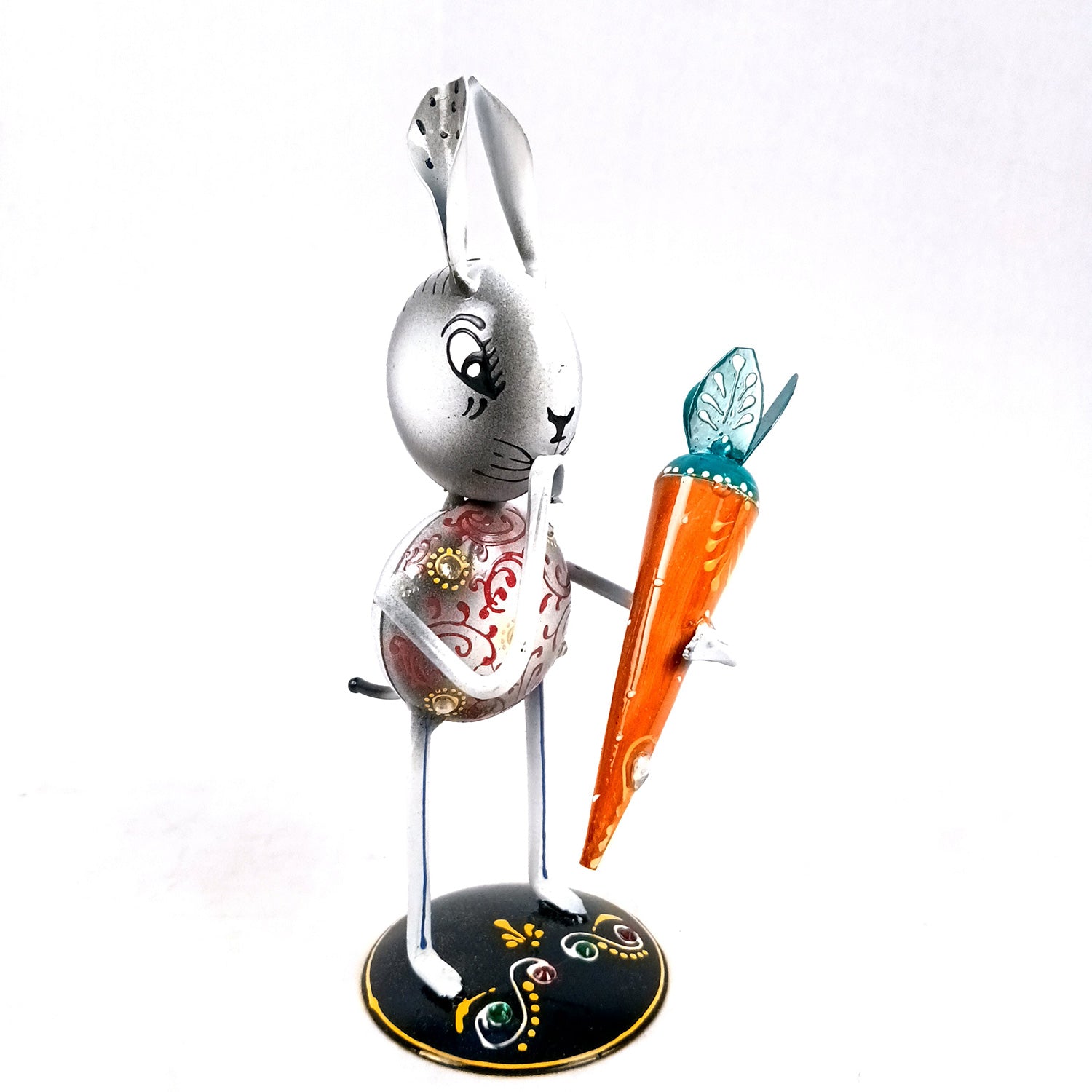 Rabbit Showpiece Set | Animal Figurines - for Home, Table, Living Room, TV Unit & Bedroom Office Desk Decor& Gifts - 8 Inch (Pack of 3) - Apkamart