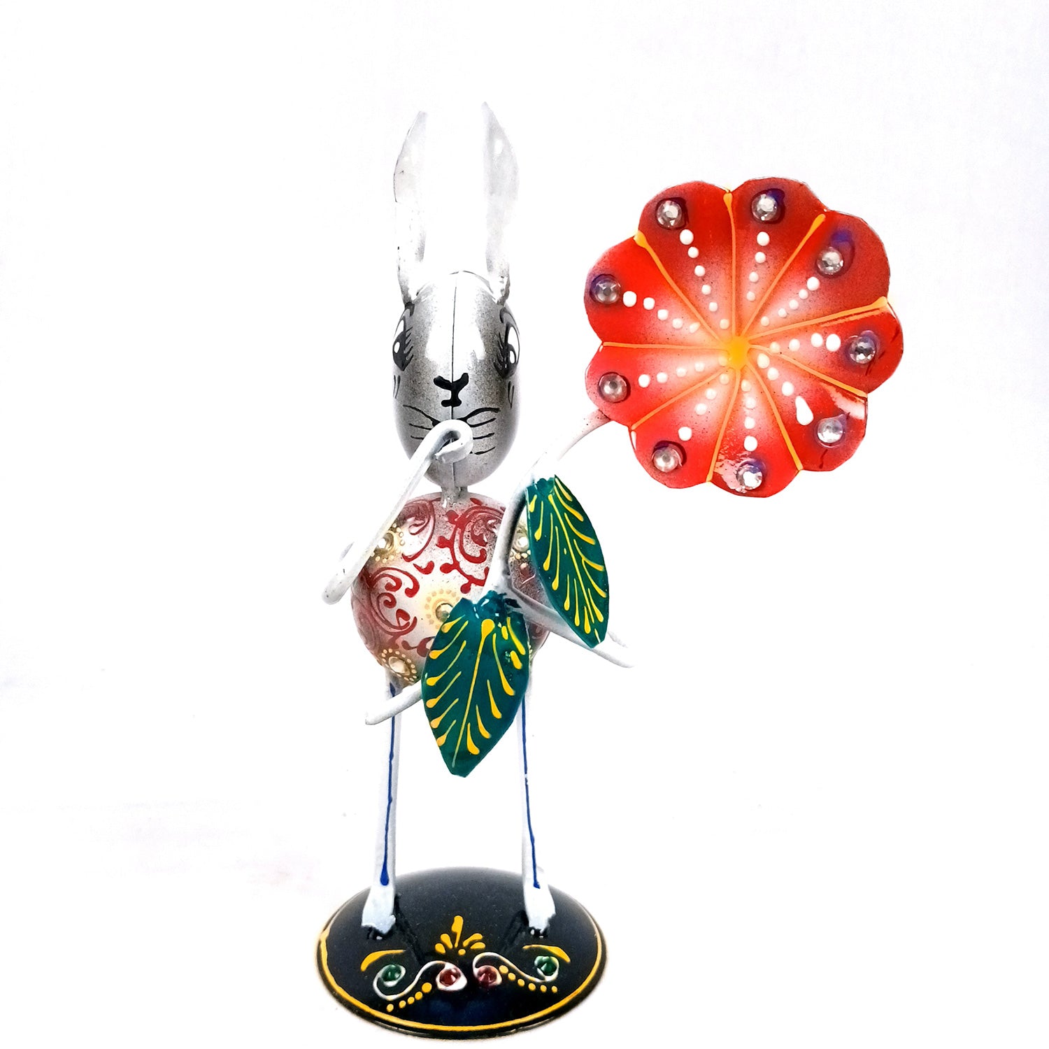 Rabbit Showpiece Set | Animal Figurines - for Home, Table, Living Room, TV Unit & Bedroom Office Desk Decor& Gifts - 8 Inch (Pack of 3) - Apkamart