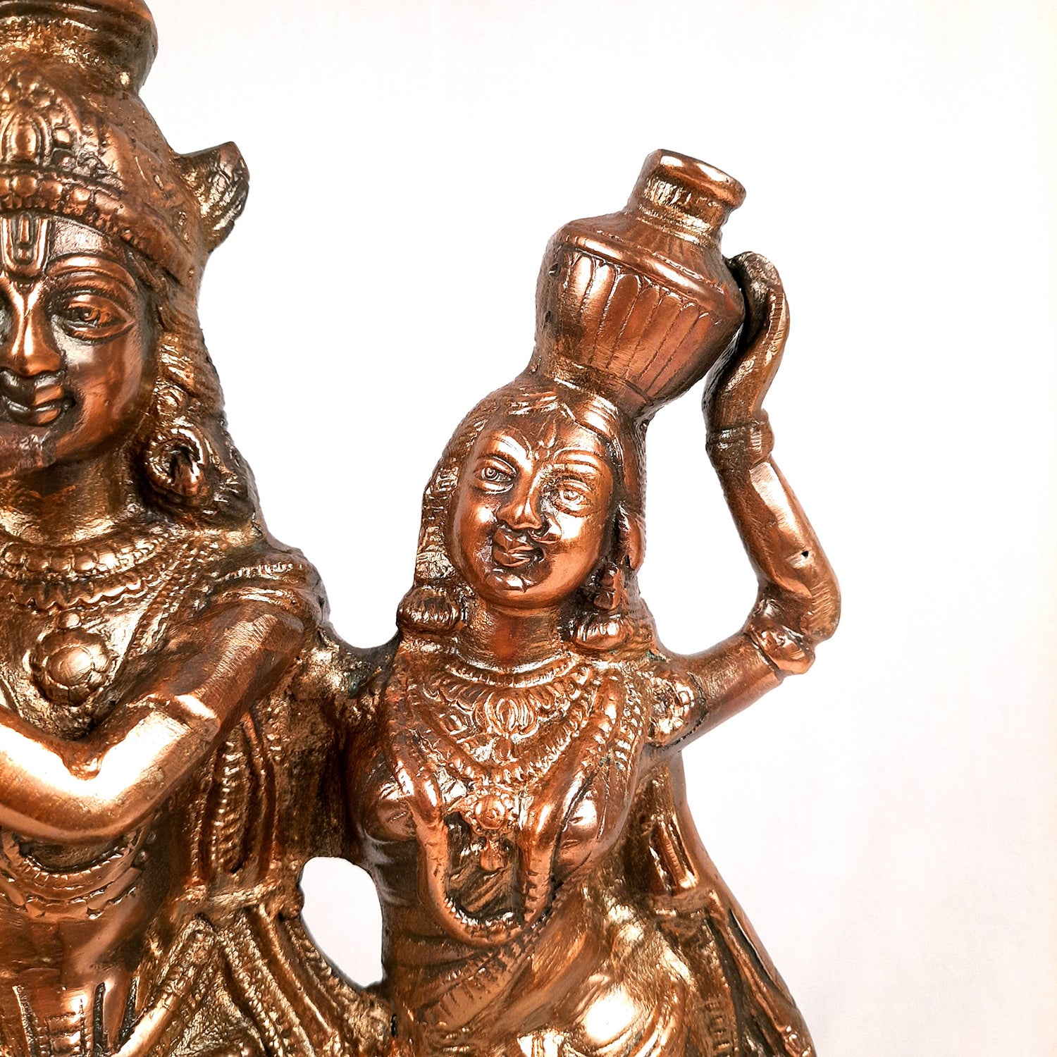 Radha Krishna Idol Statue | Radhe Krishna Murti For Corner Decoration | Wedding Gift for Couples | Religious Gift - for Home, Table, Living Room, Office, Puja , Entrance Decoration - 18 Inch - Apkamart