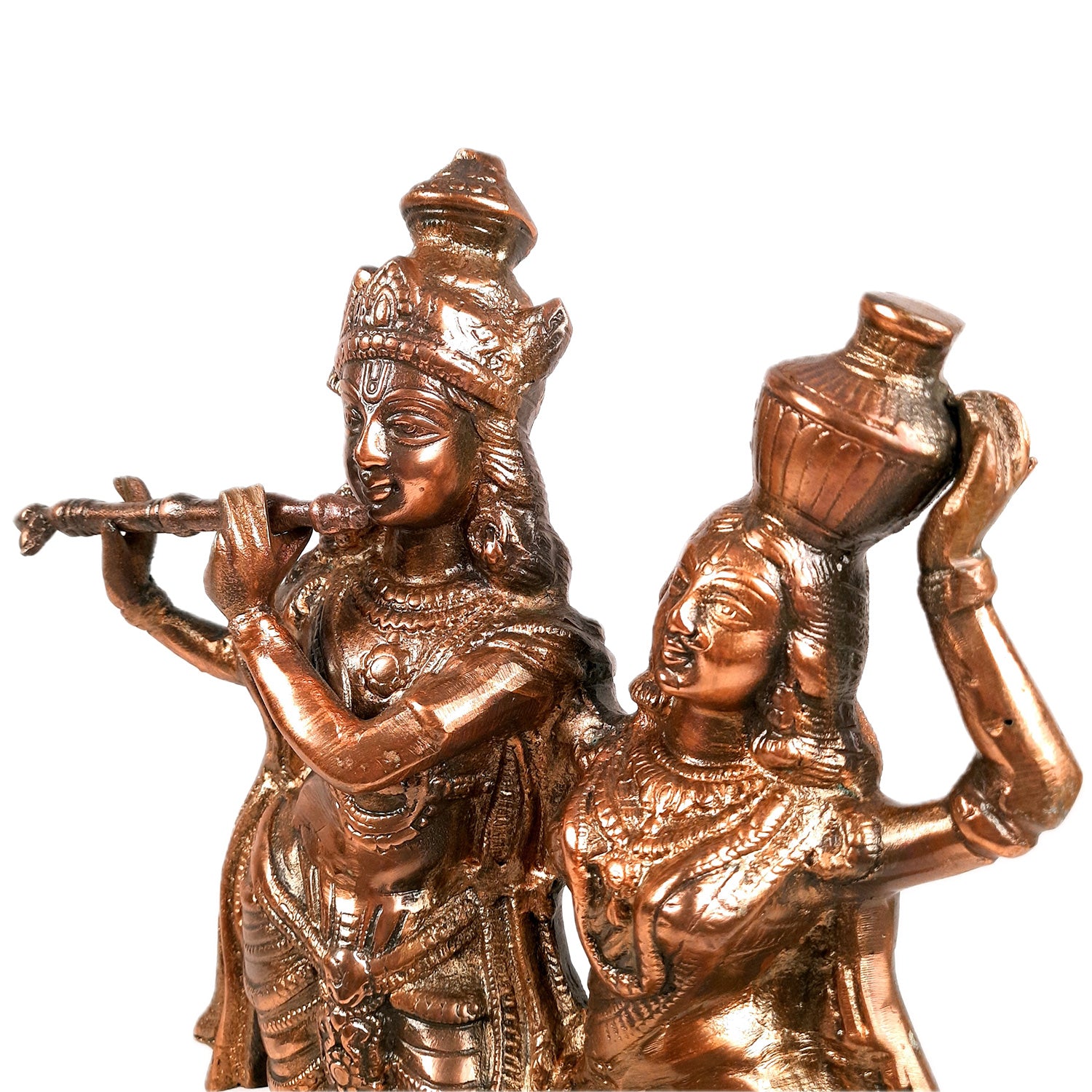 Radha Krishna Idol Statue | Radhe Krishna Murti For Corner Decoration | Wedding Gift for Couples | Religious Gift - for Home, Table, Living Room, Office, Puja , Entrance Decoration - 18 Inch - Apkamart