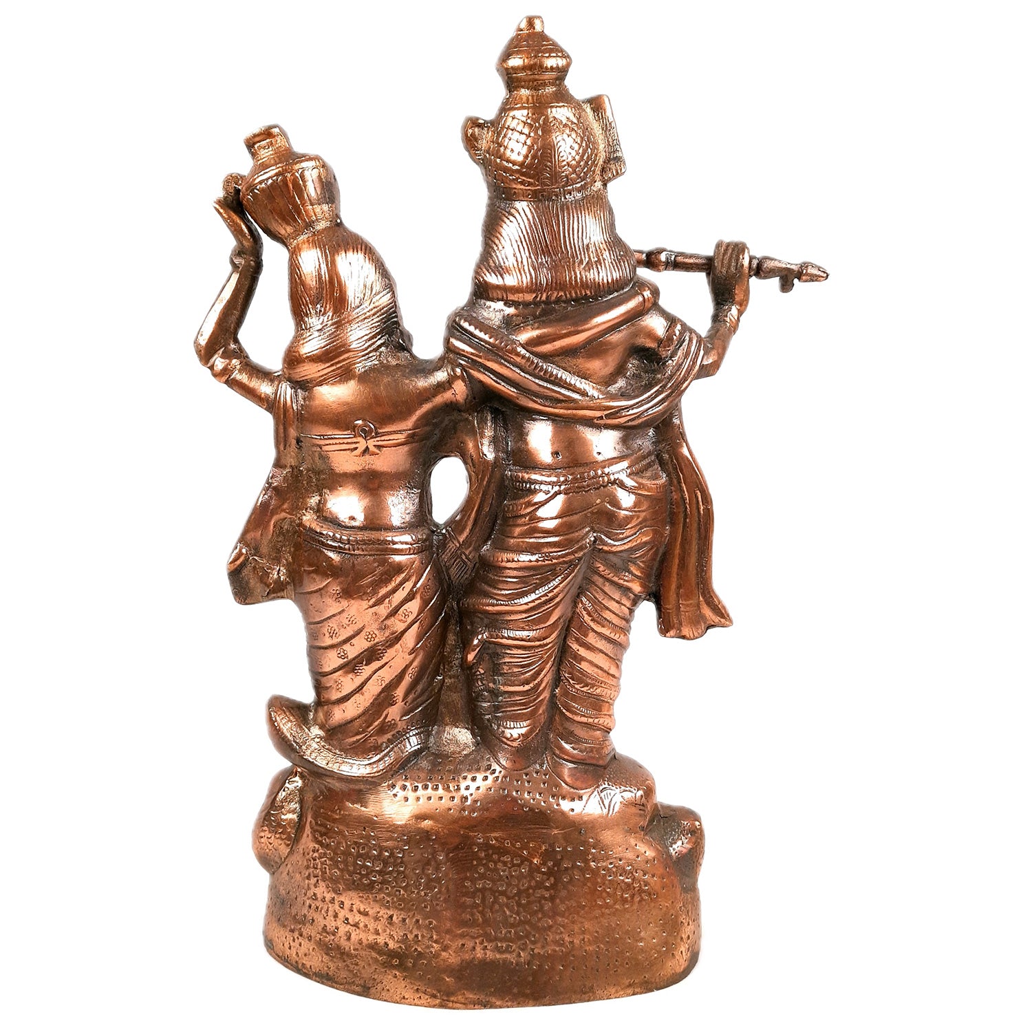 Radha Krishna Idol Statue | Radhe Krishna Murti For Corner Decoration | Wedding Gift for Couples | Religious Gift - for Home, Table, Living Room, Office, Puja , Entrance Decoration - 18 Inch - Apkamart