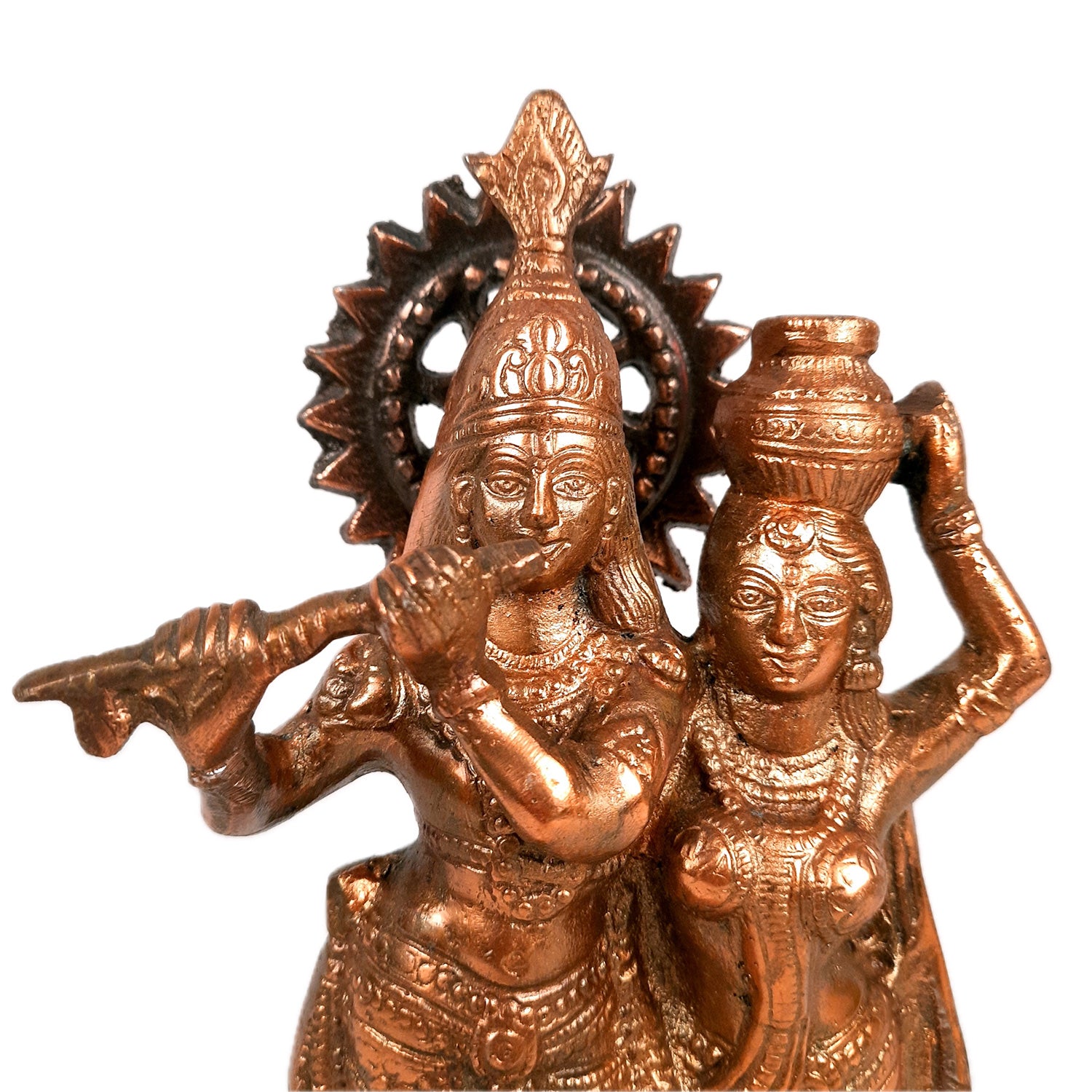 Radha Krishna Murti | Shri Radhe Krishna Statue Idol - for Home, Table, Living Room, Office, Puja , Entrance Decoration & Gifts | Religious & Spiritual Sculpture - 12 Inch - Apkamart