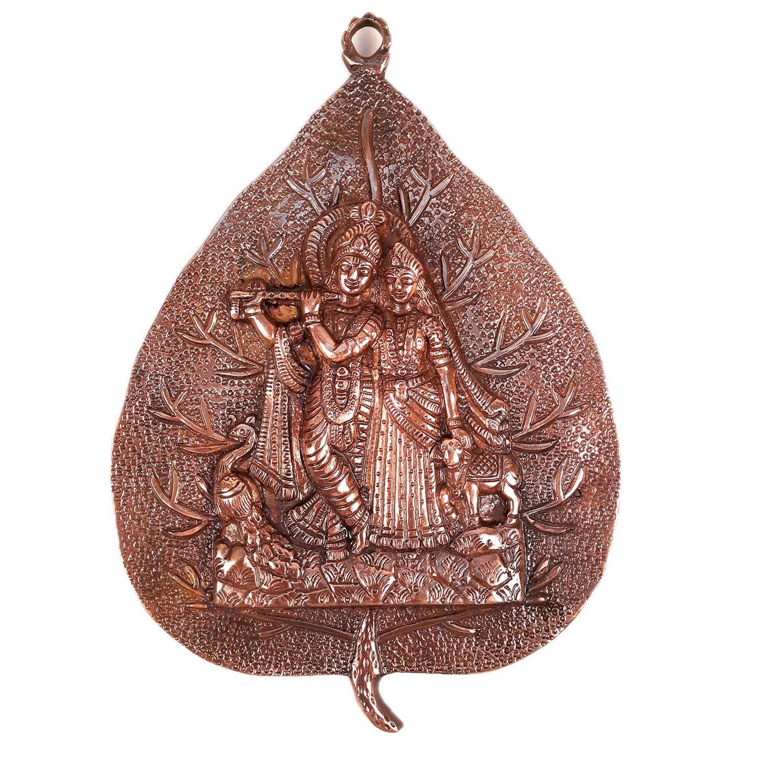 Shri Krishna & Radha Wall Hanging Idol Statue | Religious & Spiritual Art Sculpture - for Home, Living Room, Puja Room - Apkamart