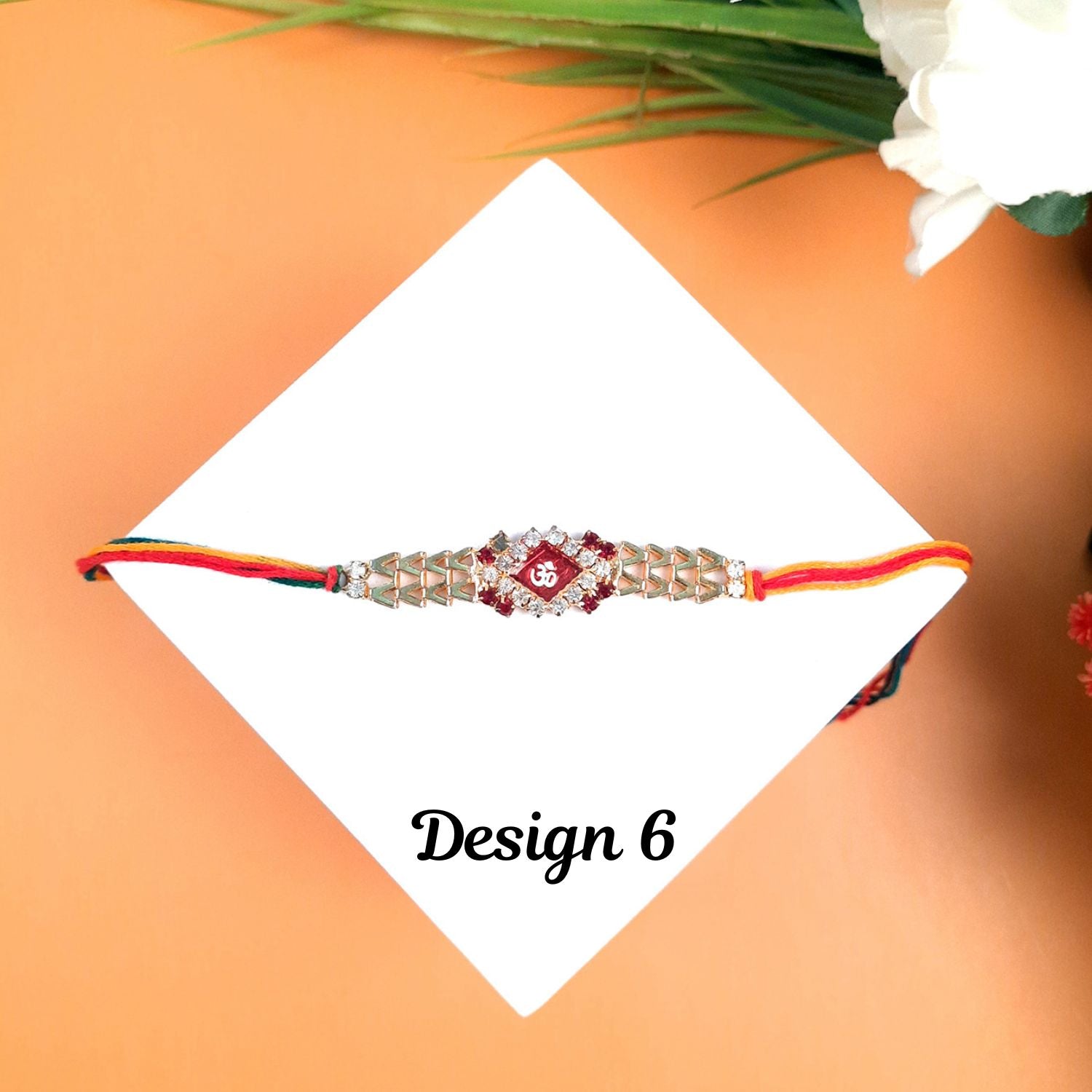 Rakhi - Stone Design | Rakhi Stylish Premium Combo for Bhaiya, Bhabhi, Brother, Bhai & Kids - apkamart