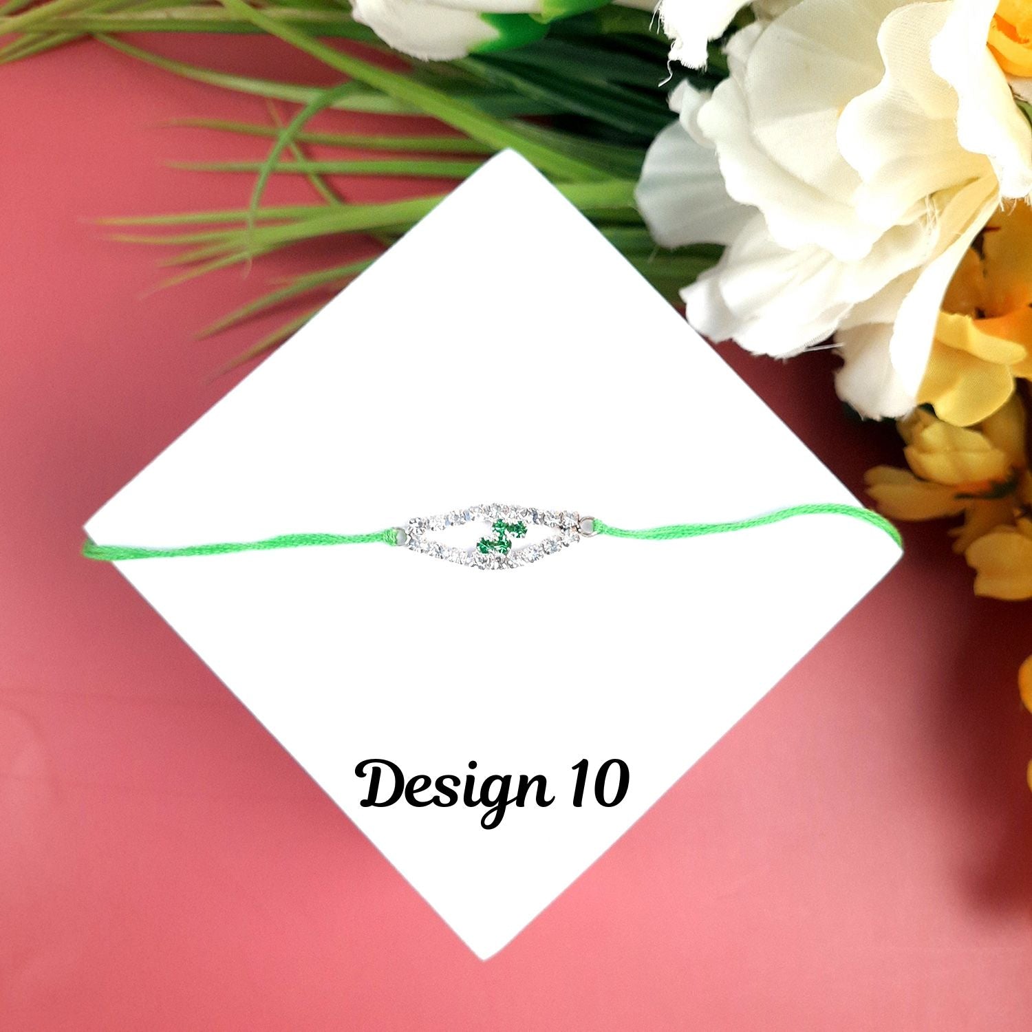 Designer Rakhi | Rakhi Exclusive American Diamond Rakhi Combo for Bhaiya, Bhabhi, Brother - Apkamart