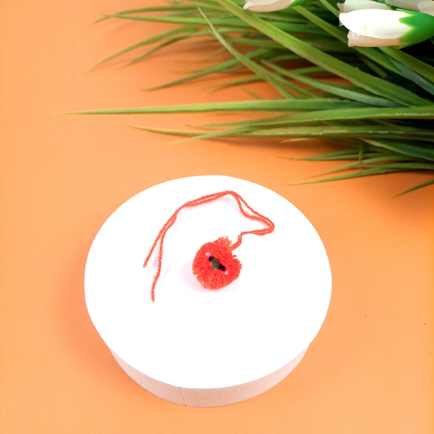 Puja Rakhi | Pom Pom raksha Sutra for Bhaiya, Bhabhi, Pooja Rakhi for God - apkamart