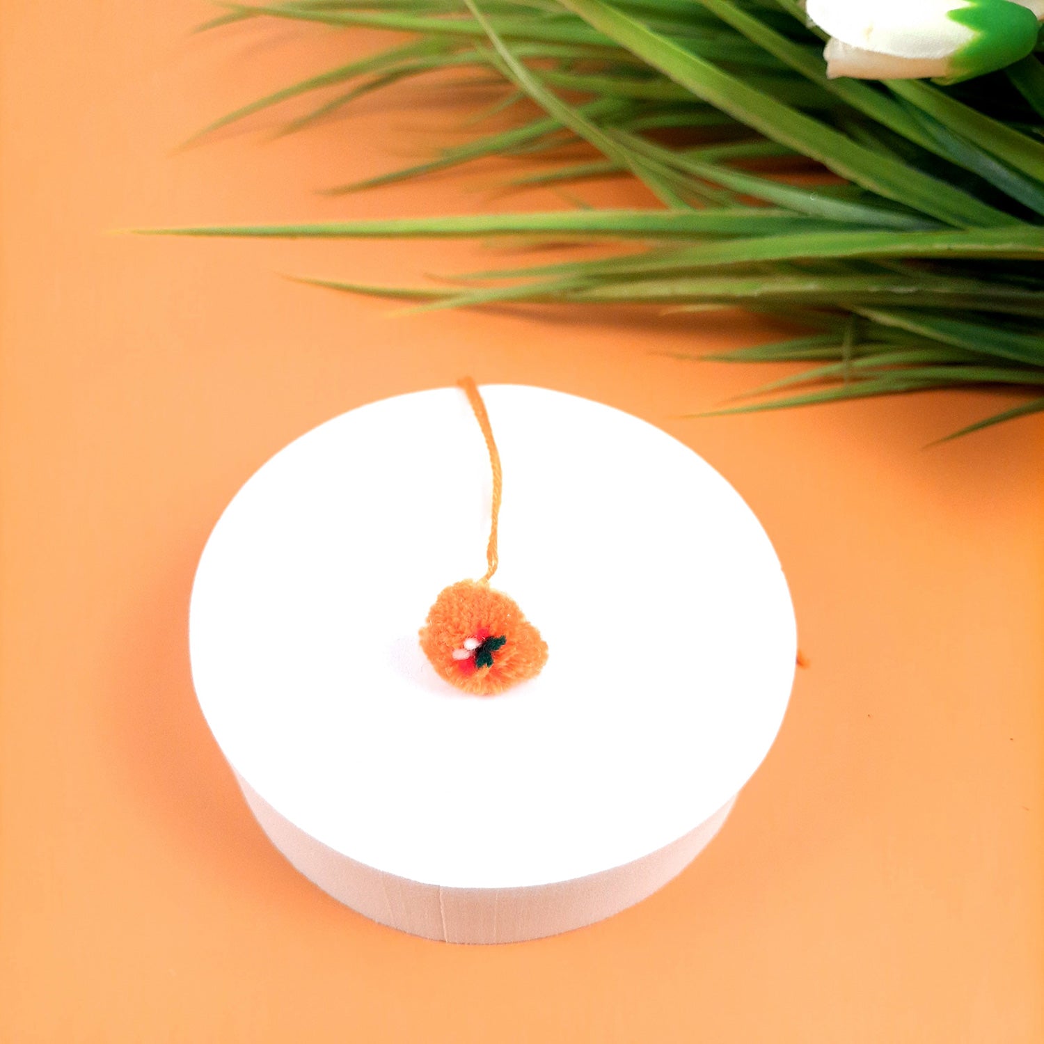 Puja Rakhi | Pom Pom raksha Sutra for Bhaiya, Bhabhi, Pooja Rakhi for God - apkamart