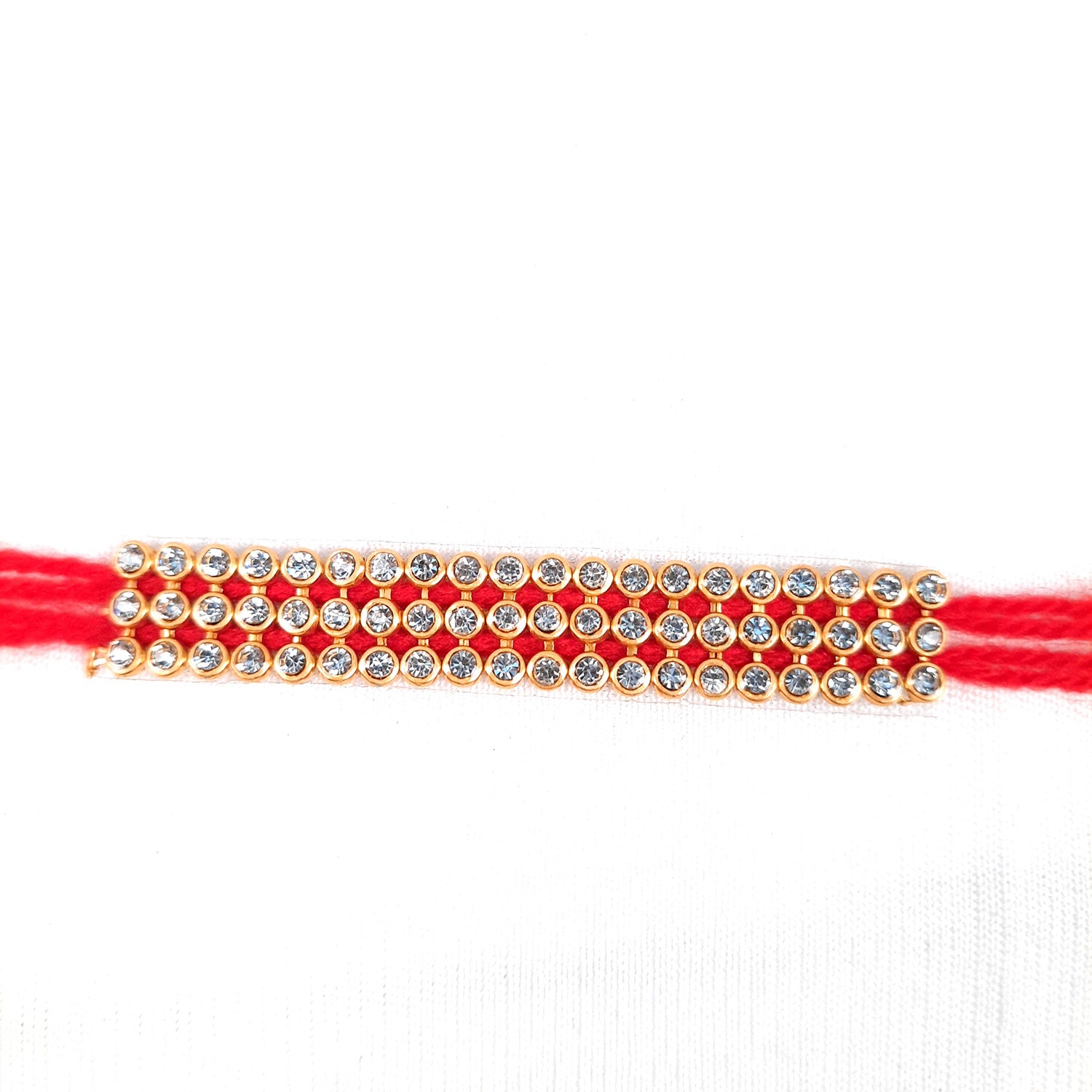 Designer Rakhi | Rakhi Exclusive American Diamond Rakhi Combo for Bhaiya, Bhabhi, Brother - Apkamart