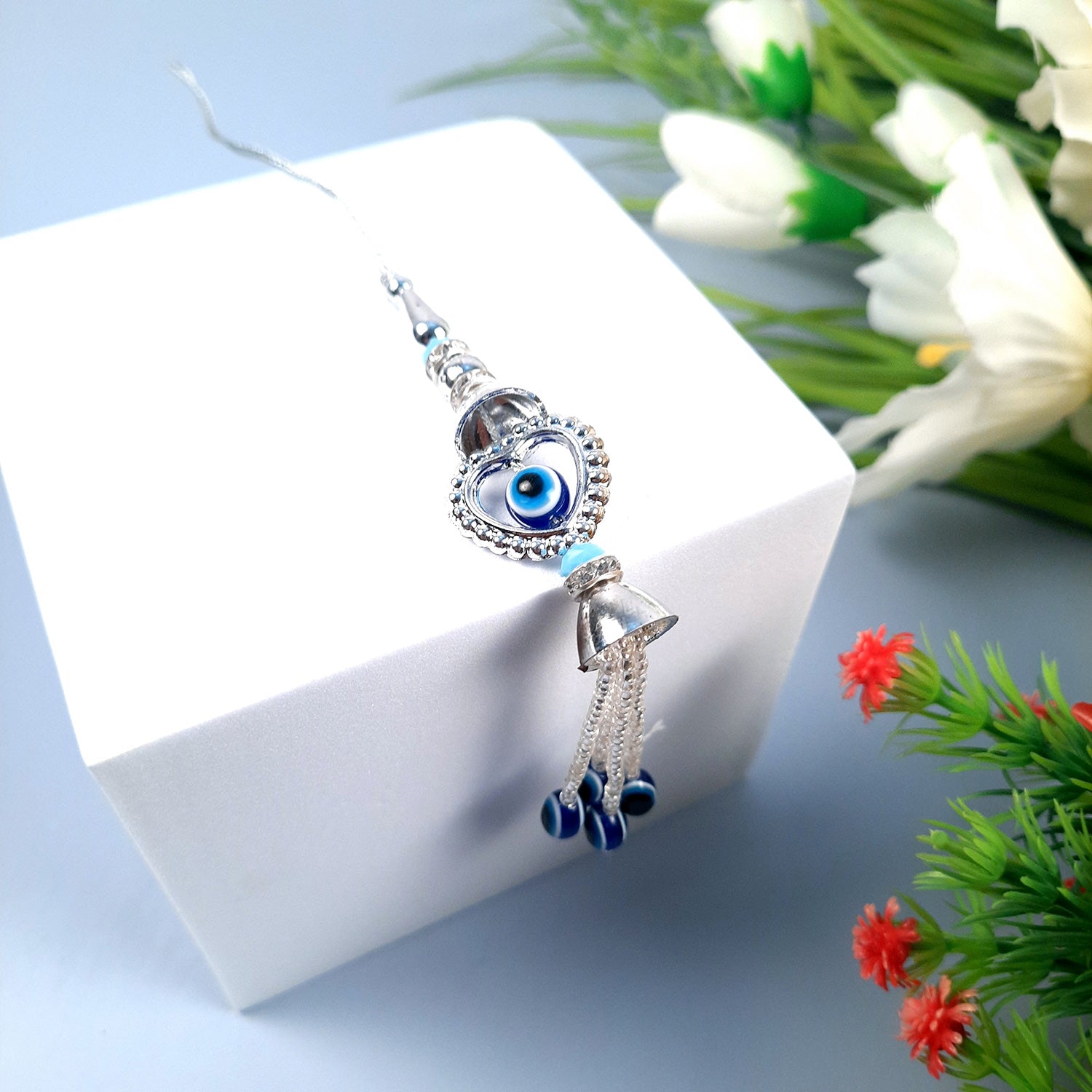 Rakhi Premium Designer | Lumba Rakhi - Combo for Bhaiya, Bhabhi, Sister in Law - apkamart