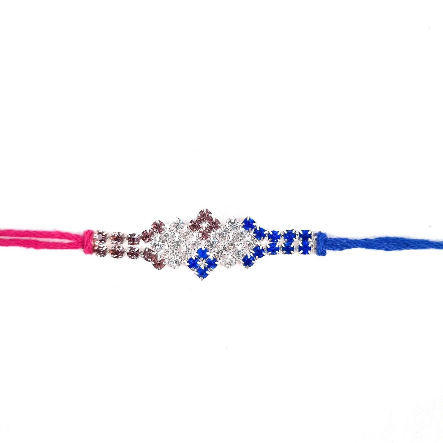 Designer Rakhi | Rakhi Exclusive American Diamond Rakhi Combo for Bhaiya, Bhabhi, Brother - Apkamart