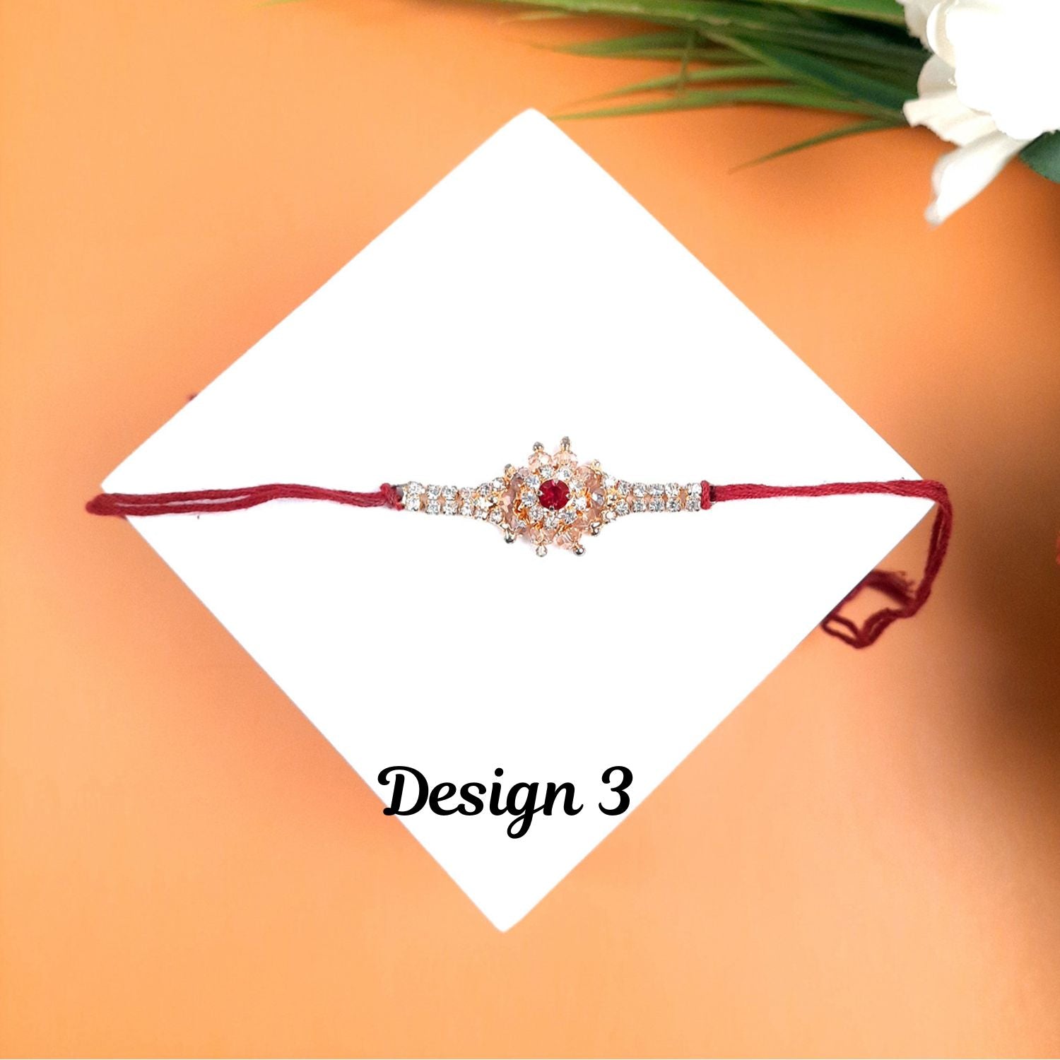 Rakhi - Stone Design | Rakhi Stylish Premium Combo for Bhaiya, Bhabhi, Brother, Bhai & Kids - apkamart