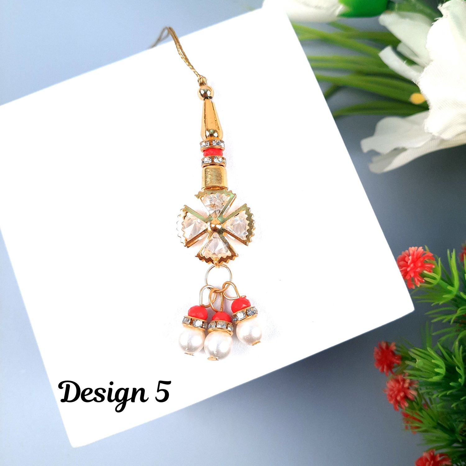 Rakhi Premium Designer | Lumba Rakhi - Combo for Bhaiya, Bhabhi, Sister in Law - apkamart