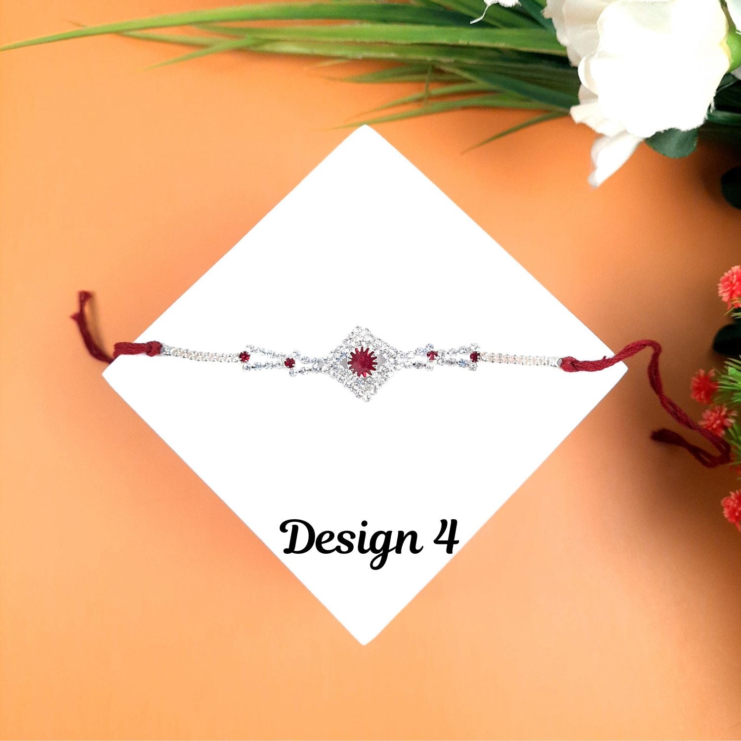 Rakhi - Stone Design | Rakhi Stylish Premium Combo for Bhaiya, Bhabhi, Brother, Bhai & Kids - apkamart