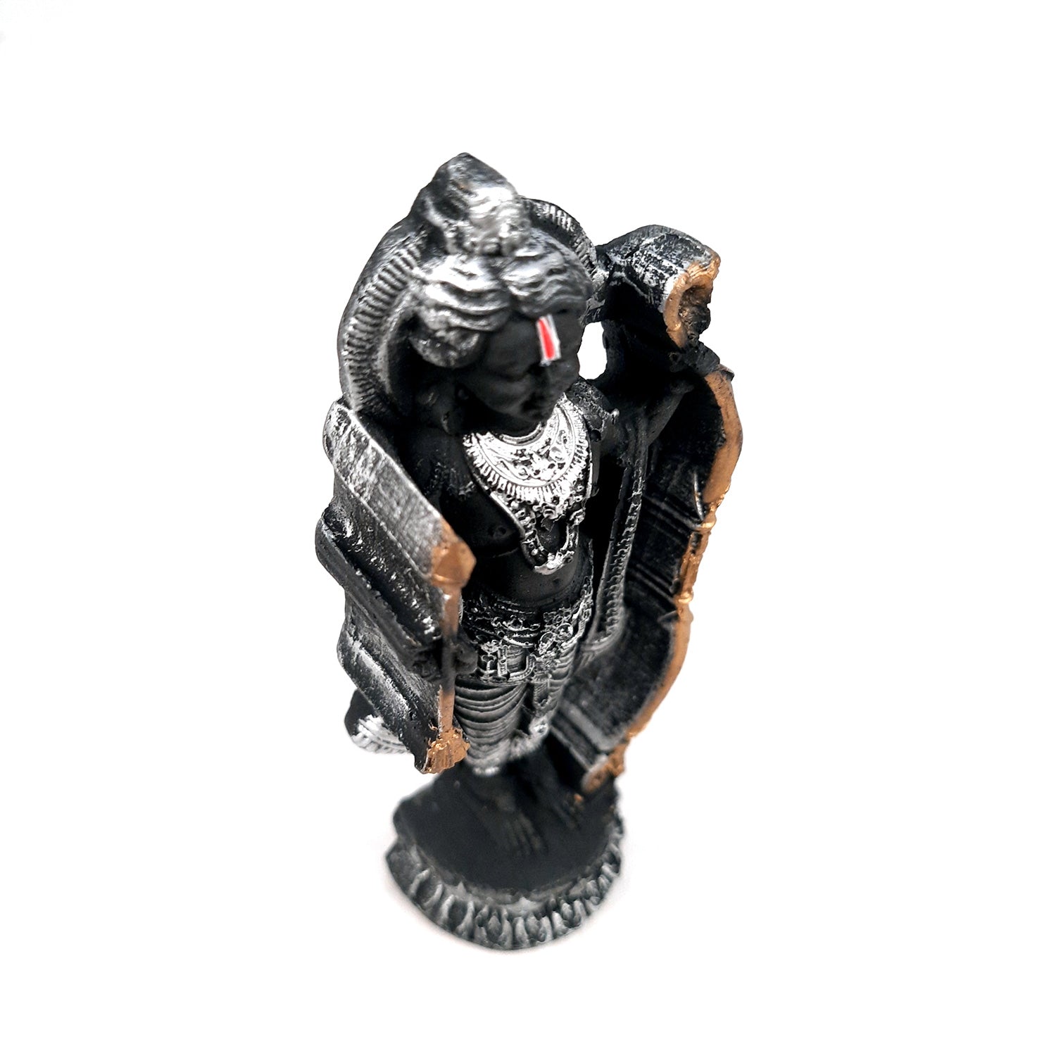 Ram Lalla Ayodhya Mandir Idol | Ram Lala Statue Miniature Sculpture - For Gift, Home Decor, Temple, Pooja, Car Dashboard - 5 Inch - apkamart