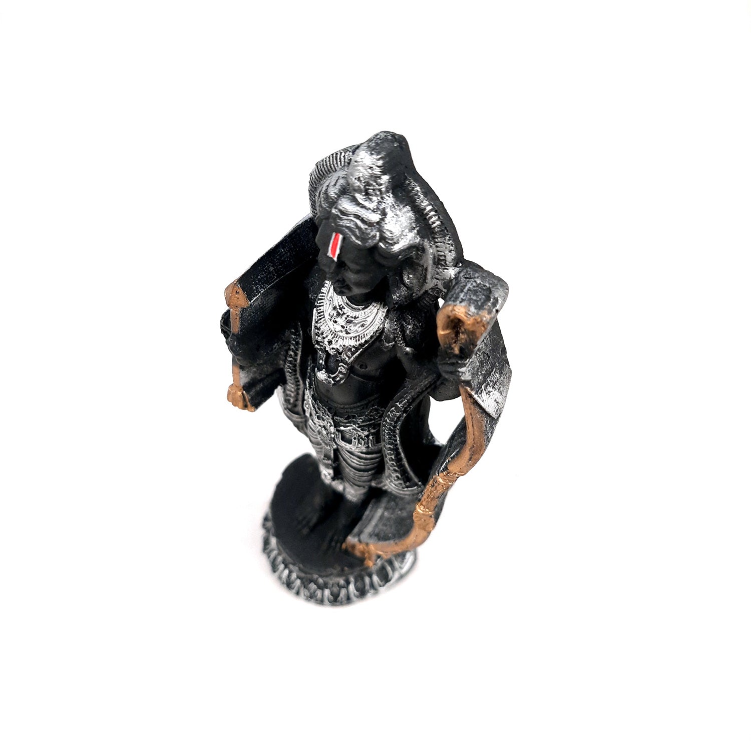 Ram Lalla Ayodhya Mandir Idol | Ram Lala Statue Miniature Sculpture - For Gift, Home Decor, Temple, Pooja, Car Dashboard - 5 Inch - apkamart