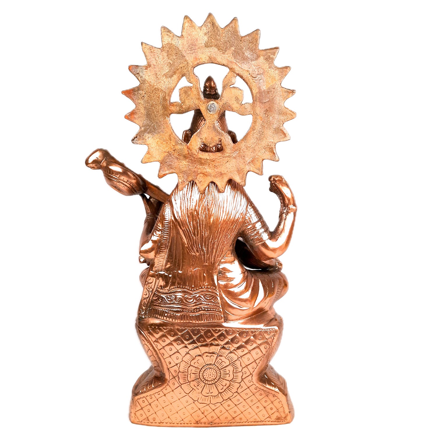 Saraswati Statue Murti | Maa Sarasvati Decor Statue | Religious & Spiritual Wall Art - for Puja, Home, Entrance & Living Room - 25 inch - Apkamart