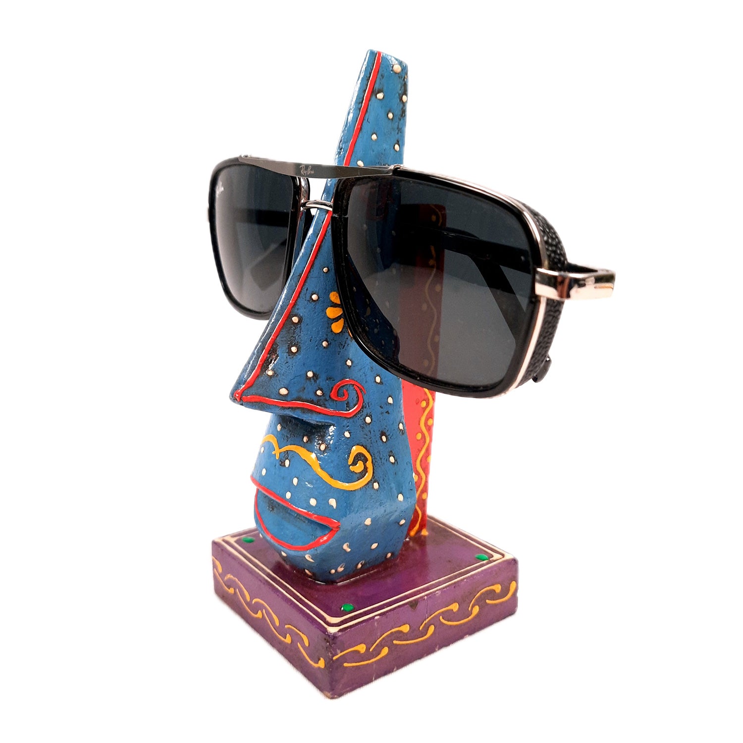 Wooden Spectacle Holders | Specs Eyeglass Holder Stand Nose Shaped - For Home, Desktop, Table, Office Decor, Organization & Gifts - apkamart #Style_Design 2