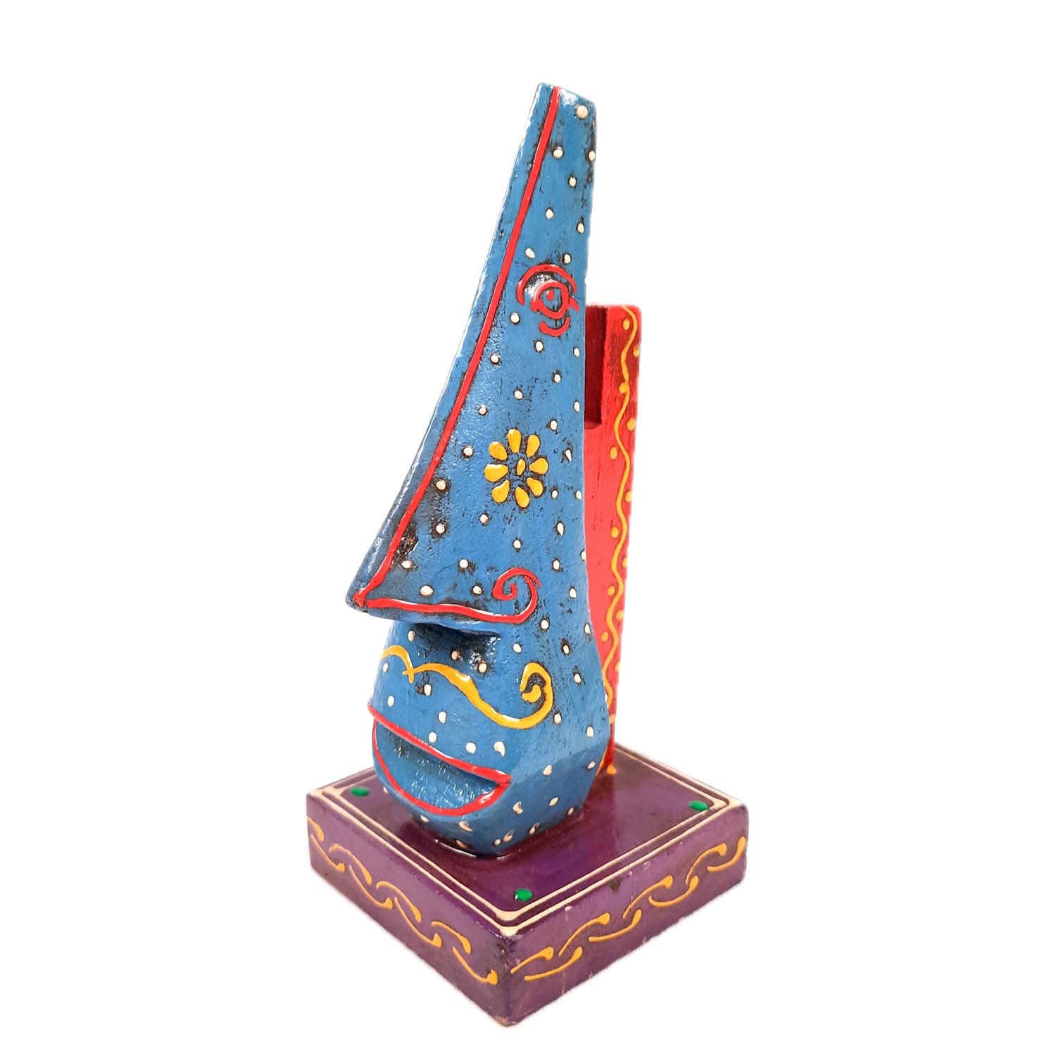 Wooden Spectacle Holders | Specs Eyeglass Holder Stand Nose Shaped - For Home, Desktop, Table, Office Decor, Organization & Gifts - apkamart #Style_Design 2