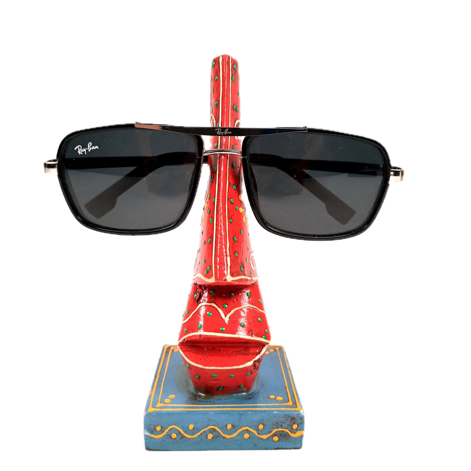 Wooden Spectacle Holders | Specs Eyeglass Holder Stand Nose Shaped - For Home, Desktop, Table, Office Decor, Organization & Gifts - apkamart #Style_Design 3