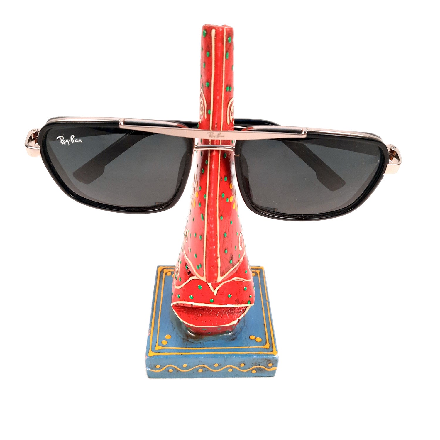 Wooden Spectacle Holders | Specs Eyeglass Holder Stand Nose Shaped - For Home, Desktop, Table, Office Decor, Organization & Gifts - apkamart #Style_Design 3