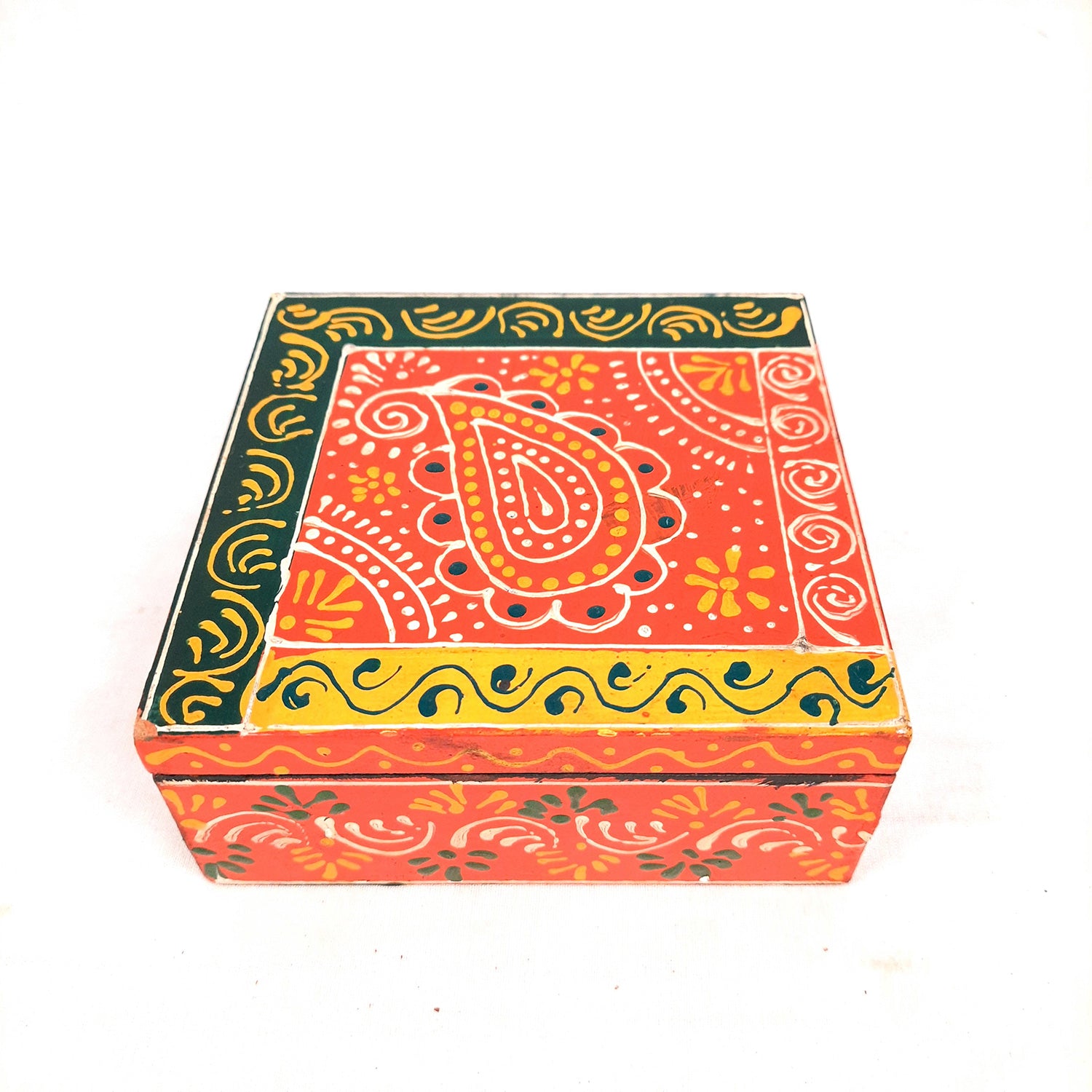 Tea Coasters - All Different Color & Design Coasters| Wooden Coffee Coaster | Heat Pad - for Kitchen, Bar, Tables, Hot Pots, Cups, Mugs - 5 Inch (Set of 6) - apkamart