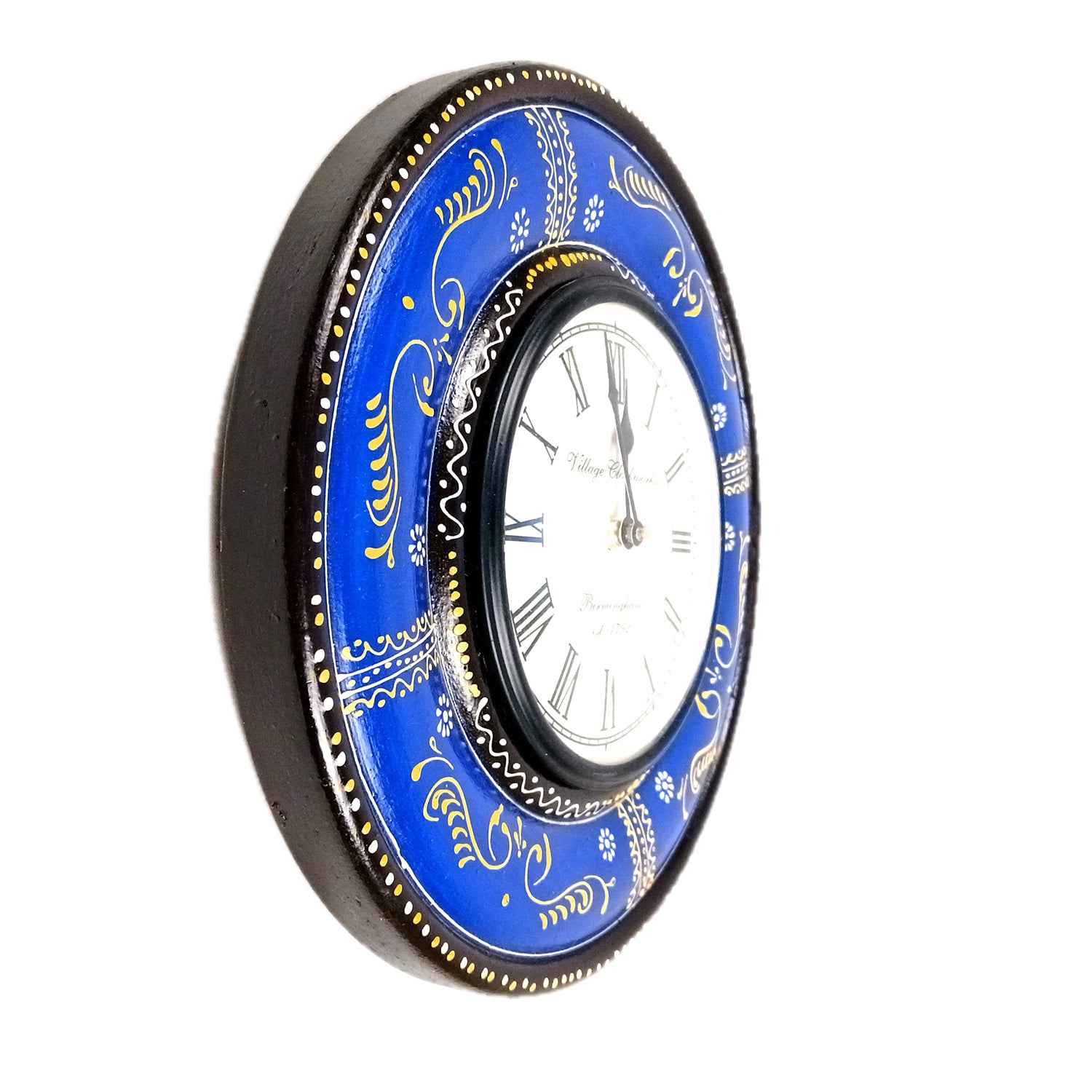 Wall Clock for Home | Wall Mount Analog Round Clock | Antique Deewar Ghadi - For Living Room, Bedroom, Hall, Office Decor & Gift- Apkamart #Style_Design 3