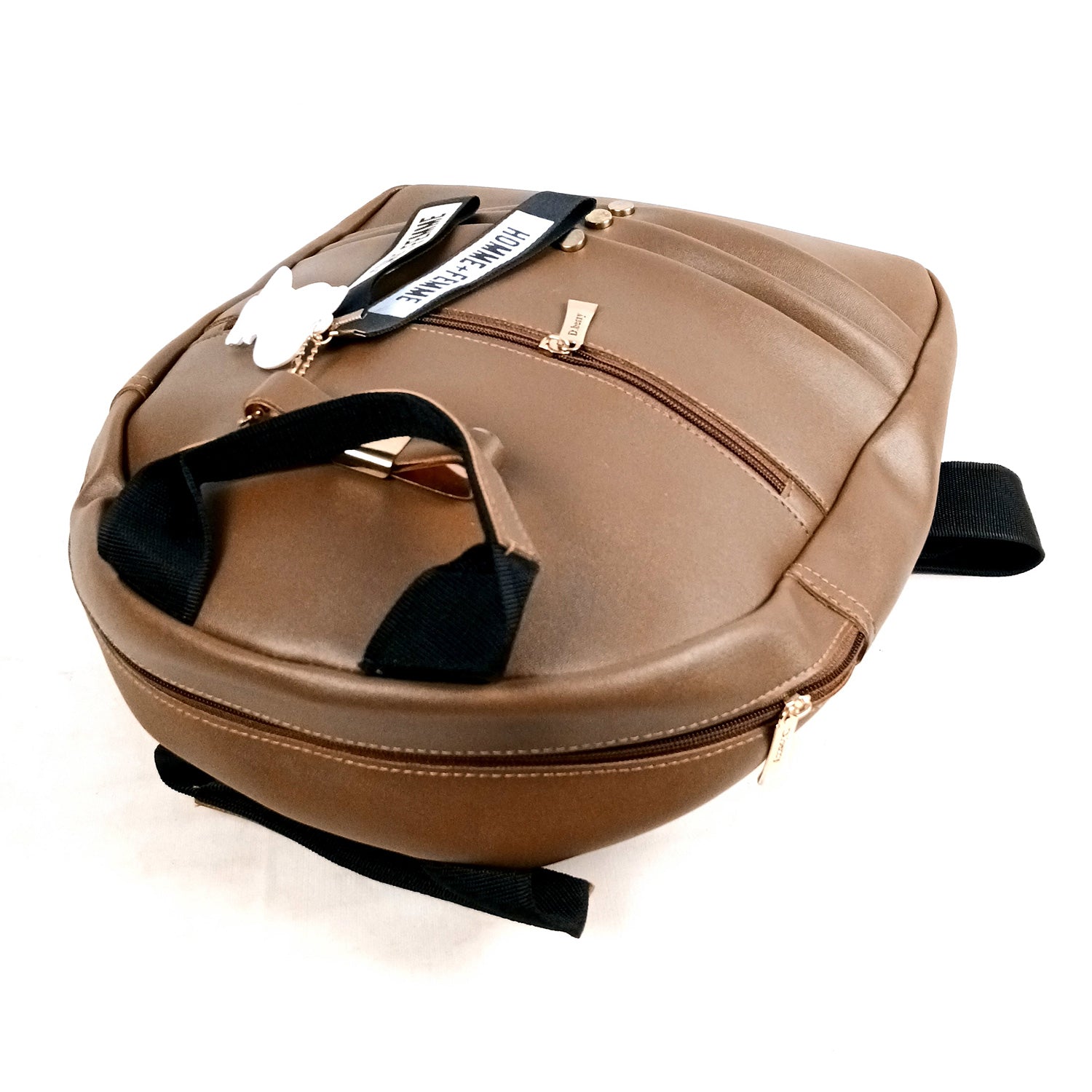 Backpack Bag |Premium PU Leather Casual Pithu Bags | Latest Trendy Office Bag | School & College Bags for Girls - For Woman, Girls, Laptop, Office & Gifts - Blue - Apkamart #Colour_Brown