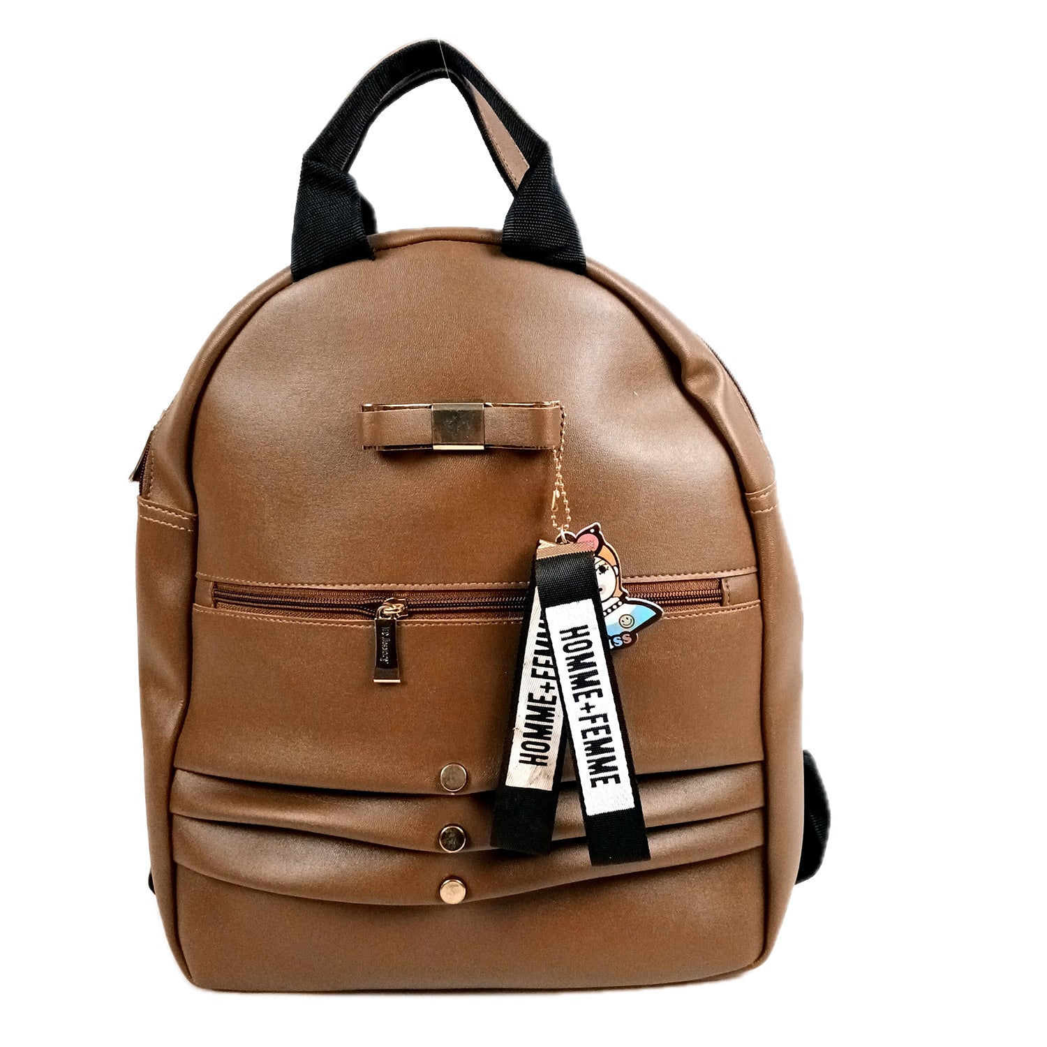 Backpack Bag |Premium PU Leather Casual Pithu Bags | Latest Trendy Office Bag | School & College Bags for Girls - For Woman, Girls, Laptop, Office & Gifts - Blue - Apkamart #Colour_Brown