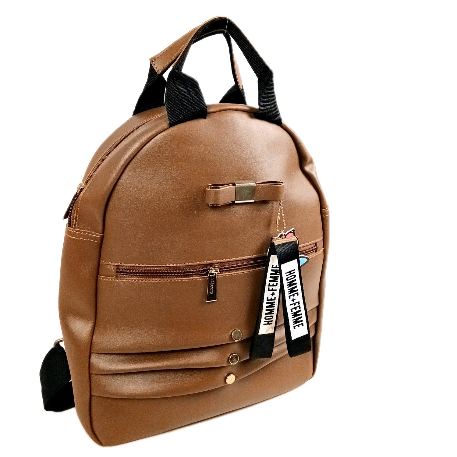 Backpack Bag |Premium PU Leather Casual Pithu Bags | Latest Trendy Office Bag | School & College Bags for Girls - For Woman, Girls, Laptop, Office & Gifts - Blue - Apkamart #Colour_Brown