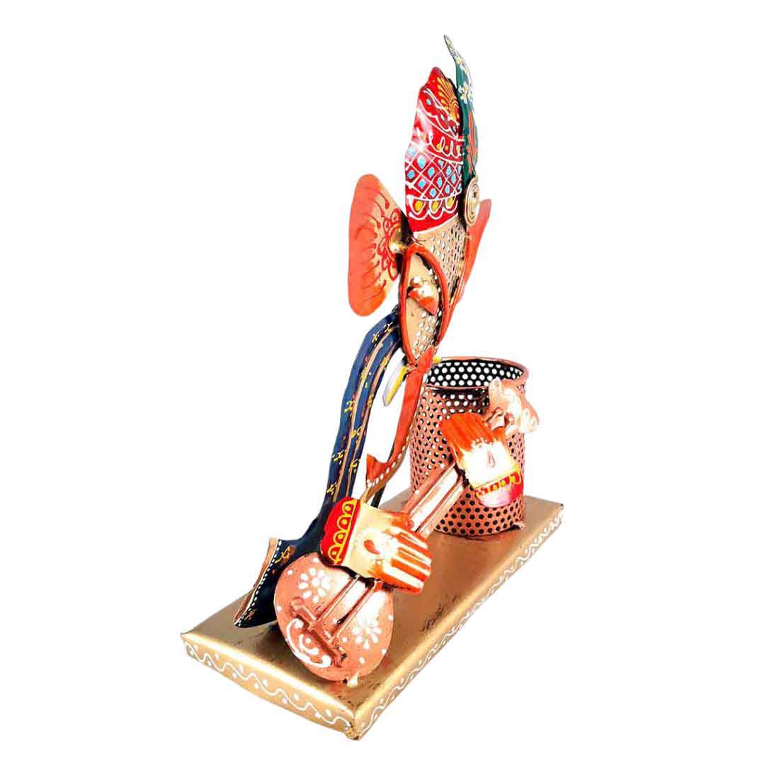 Ganesha Design Pen Holder for Table Decor & Gifts - 11 Inch - ApkaMart