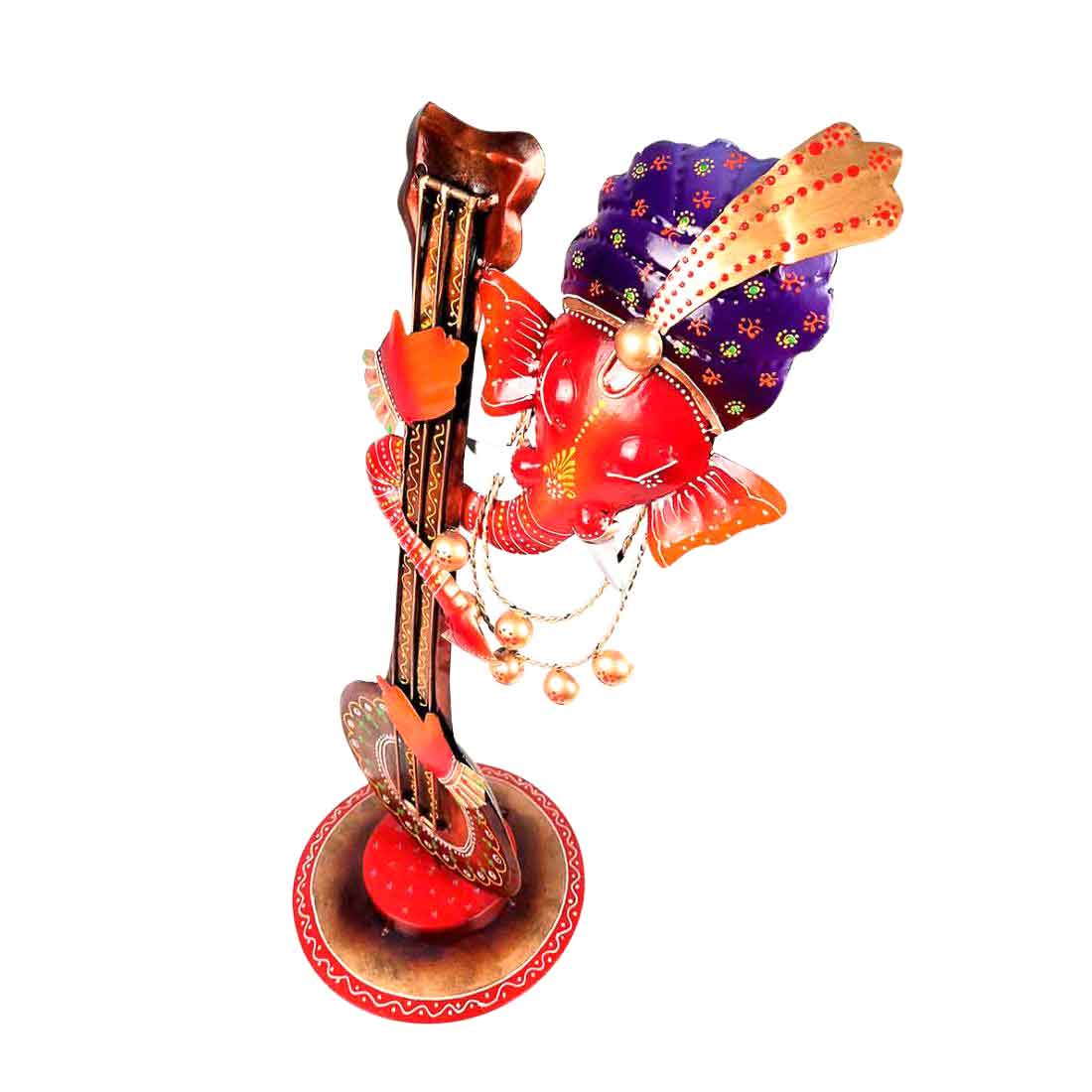 Ganesh Showpiece - Decorative Showpiece for Table & Office Decor - 20 Inch - ApkaMart #Color_Red