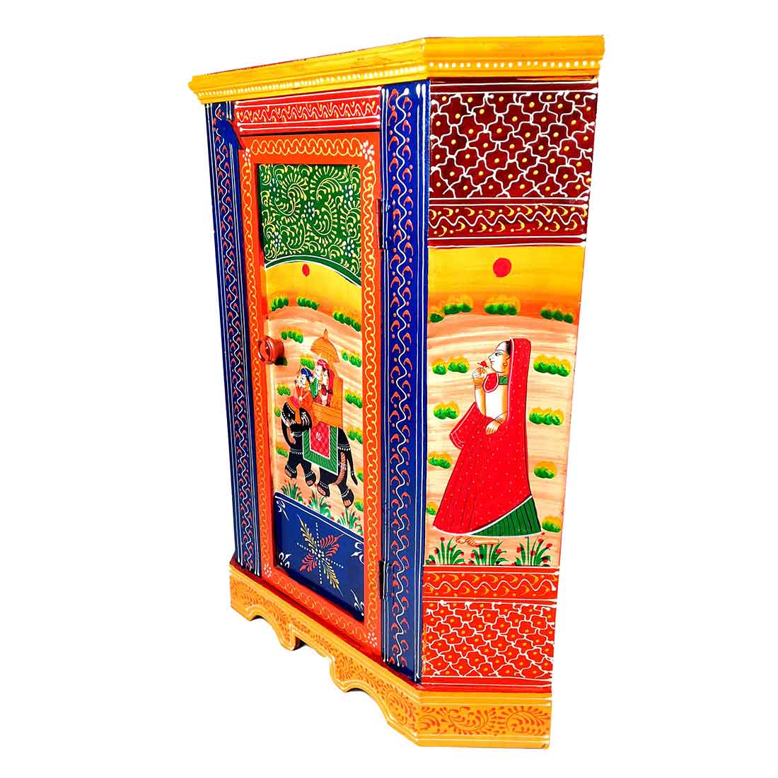 Almirah Corner Rack - Table with Drawer - for Bedroom with Storage - 24 Inch - ApkaMart