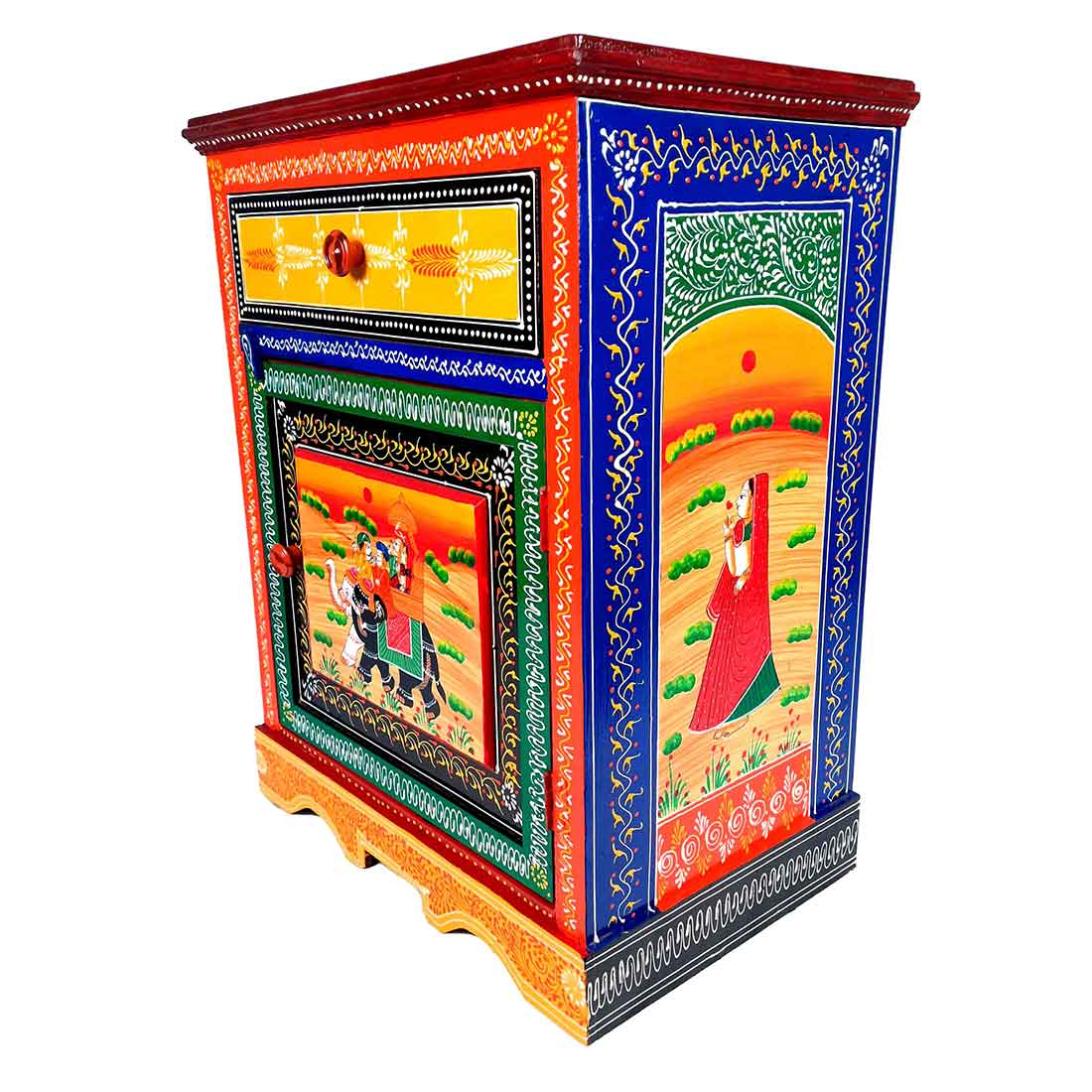 Bedside Table | Side Table with Drawer | for Placing Books & Magazines - 24 Inch - ApkaMart